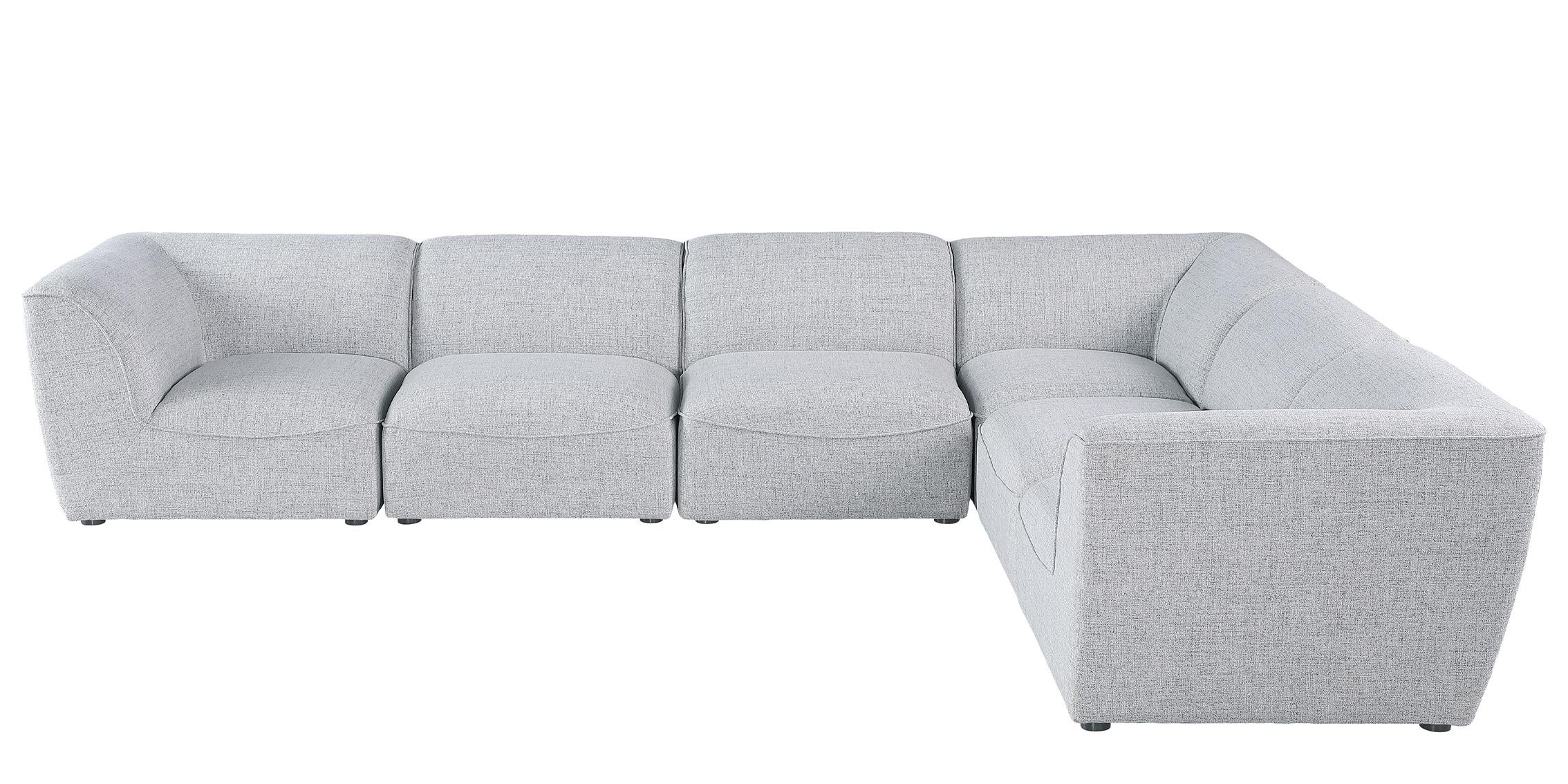 

        
Meridian Furniture MIRAMAR 683Grey-Sec6B Modular Sectional Sofa Gray Linen 94308264707
