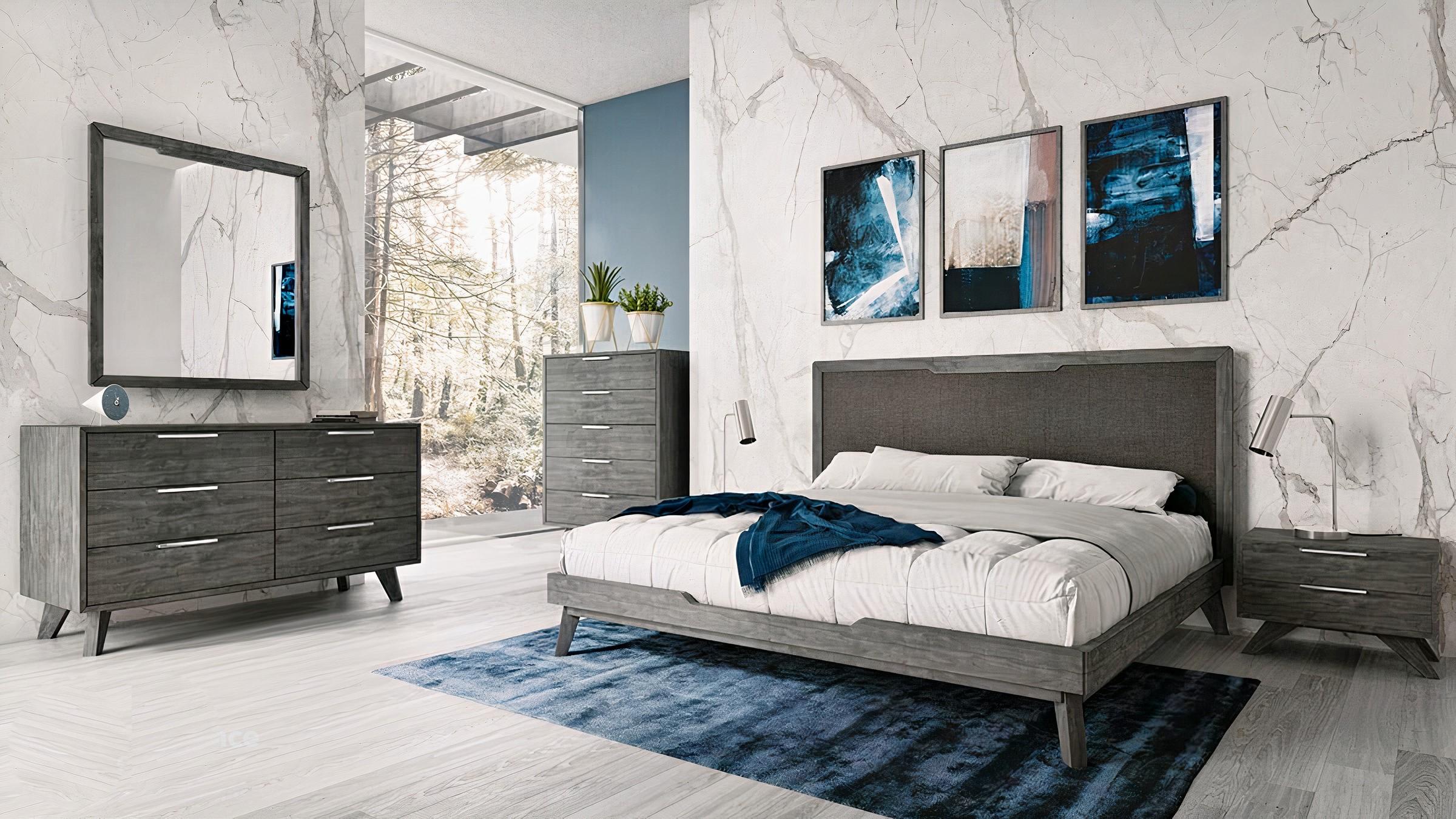 

    
Grey Linen King Panel Bedroom Set 5Pcs by VIG Nova Domus Soria
