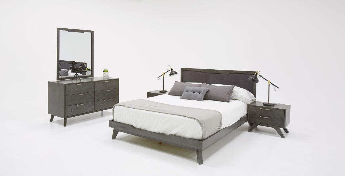 

    
Grey Linen King Panel Bedroom Set 5Pcs by VIG Nova Domus Soria
