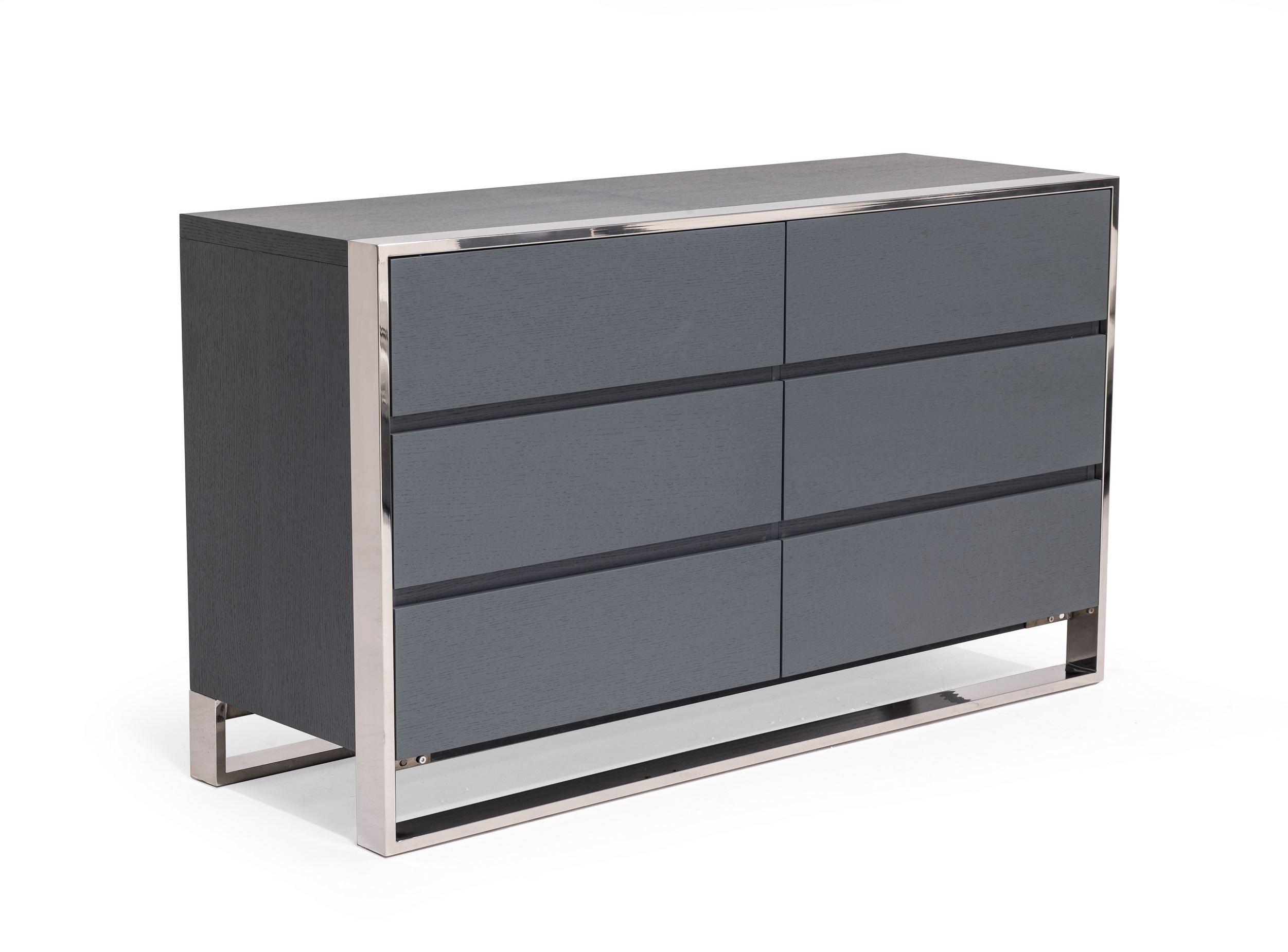 

    
Grey Oak Veneer Six Drawers Dresser Modrest Jolene VIG Modern Contemporary

