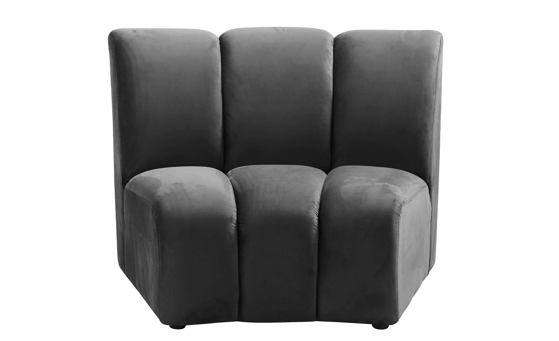 

    
638Grey-2PC Grey Velvet Modular Sectional Sofa INFINITY 638Grey-2PC Meridian Modern

