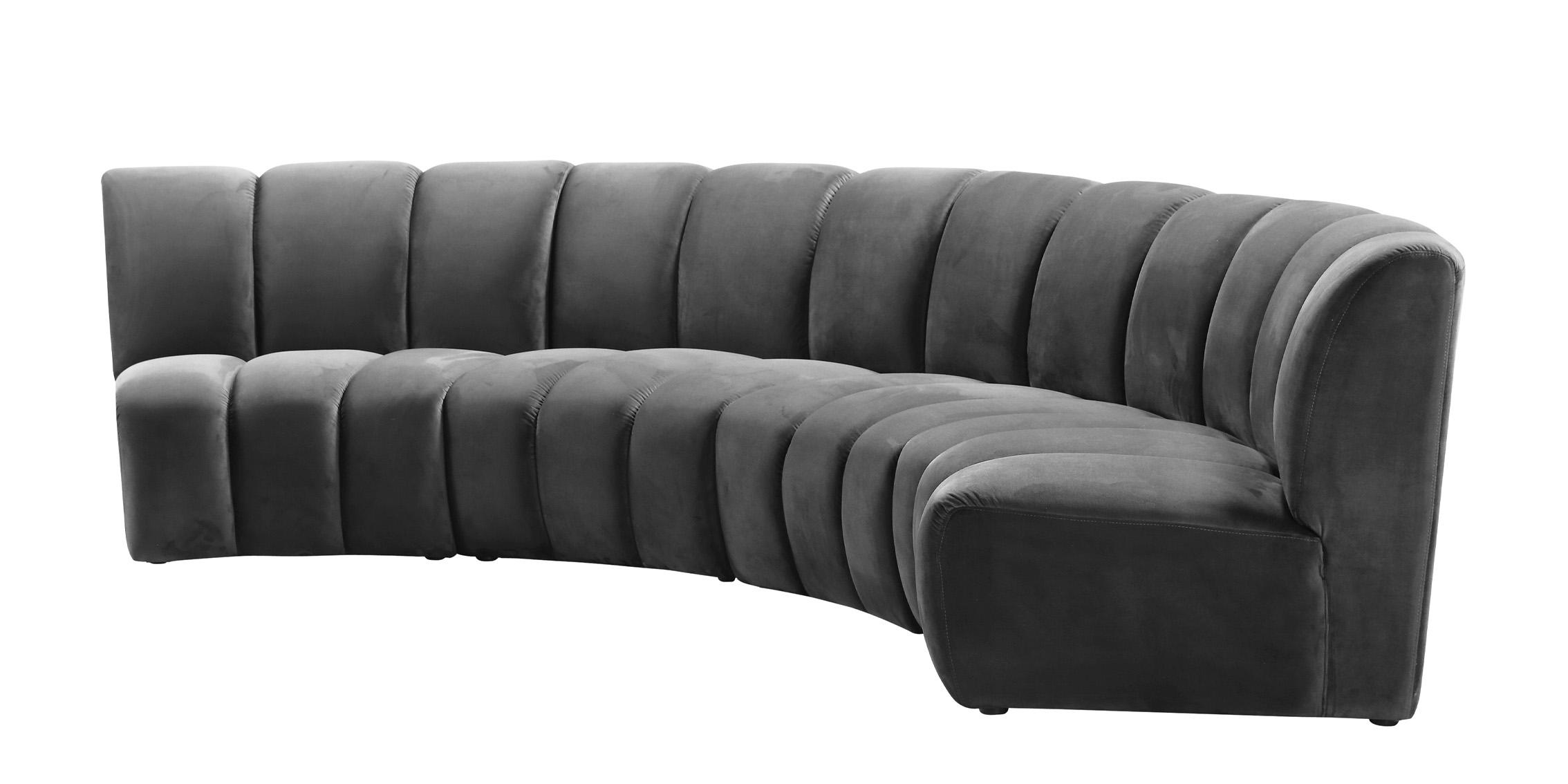 

        
753359801452Grey Velvet Modular Sectional Sofa INFINITY 638Grey-4PC Meridian Modern
