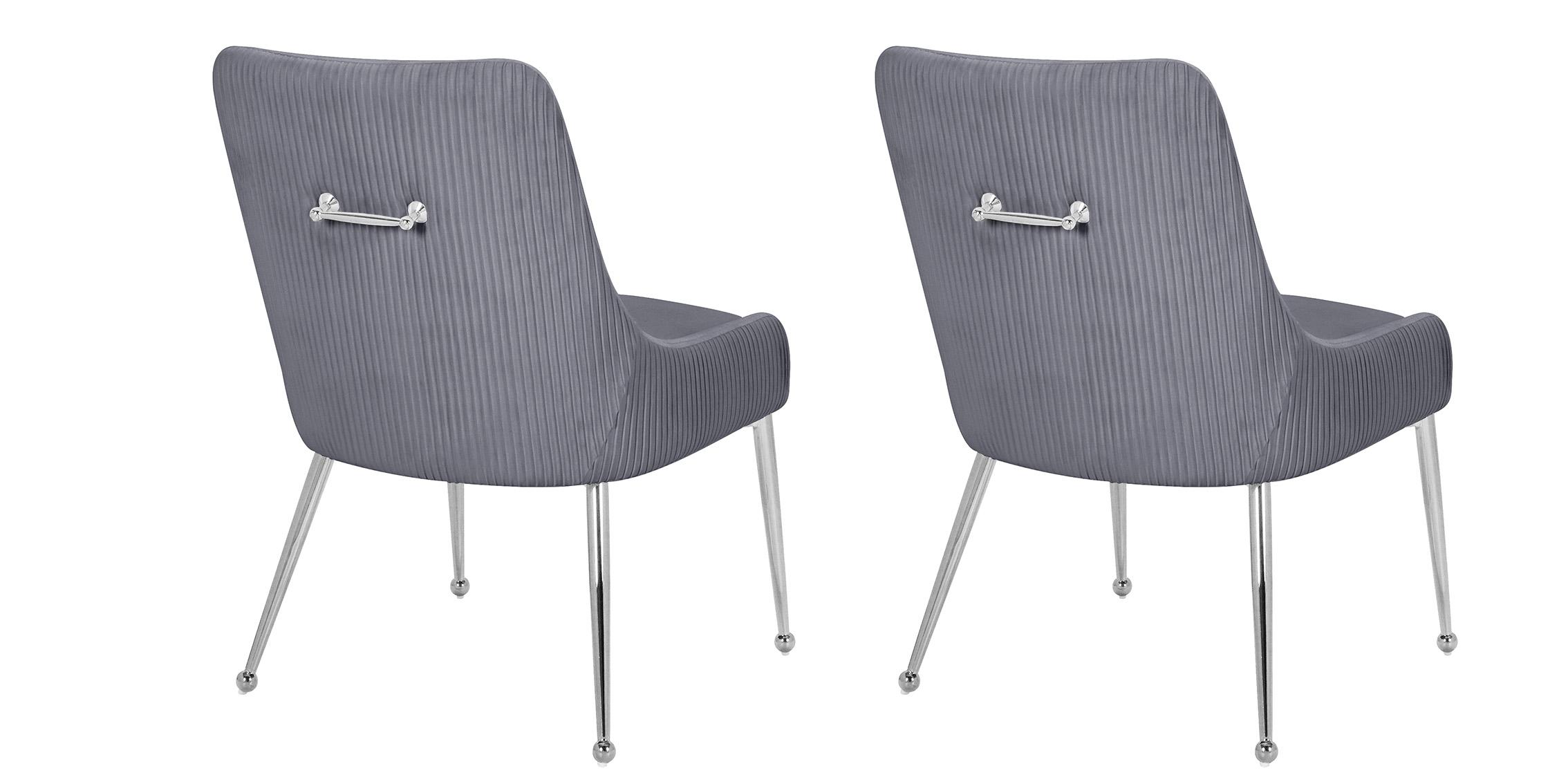 

        
Meridian Furniture ACE 856Grey Dining Chair Set Chrome/Gray Velvet 094308253497
