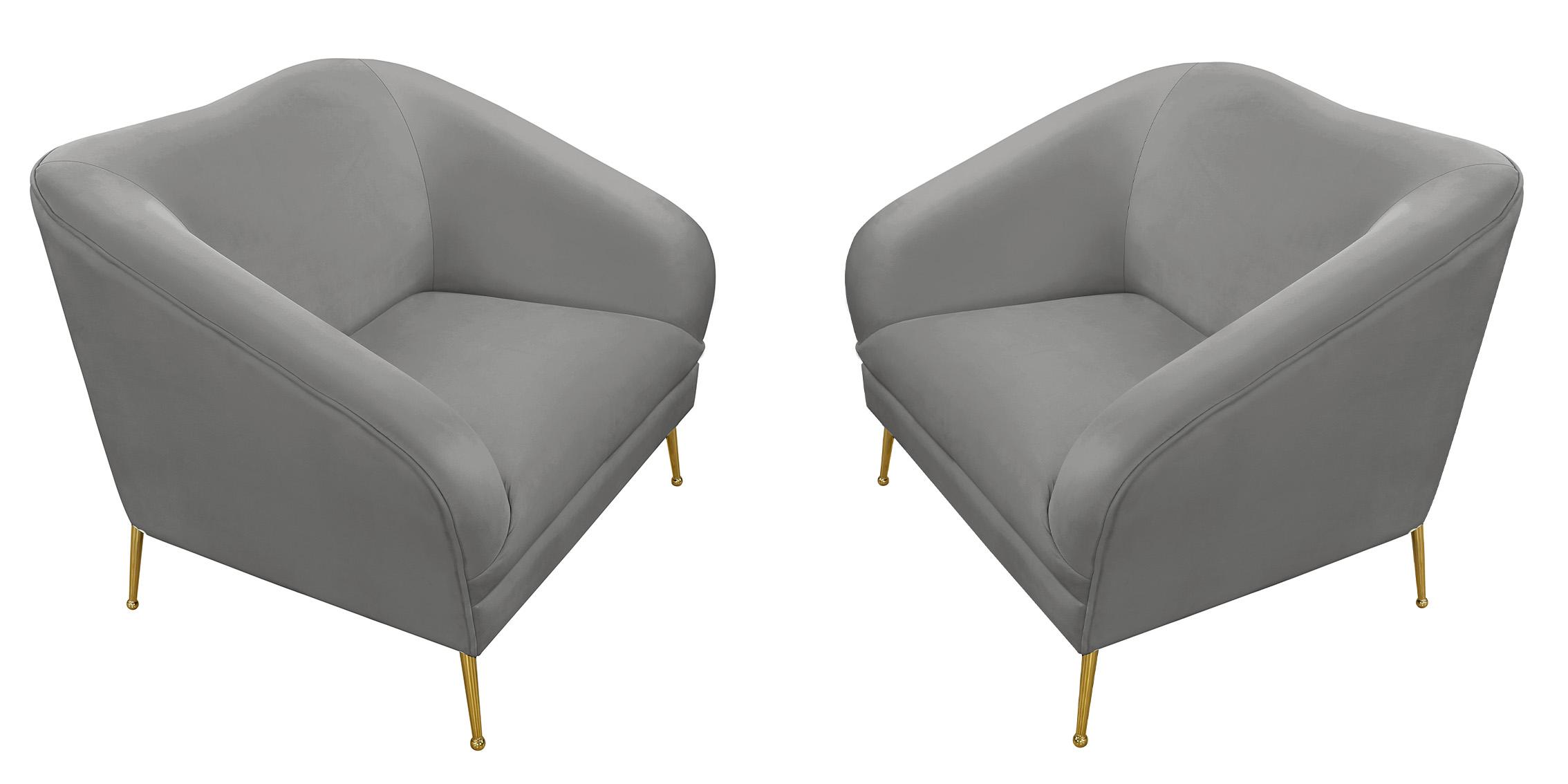 

        
Meridian Furniture HERMOSA 658Grey-C-Set Arm Chair Set Gray Velvet 704831407747
