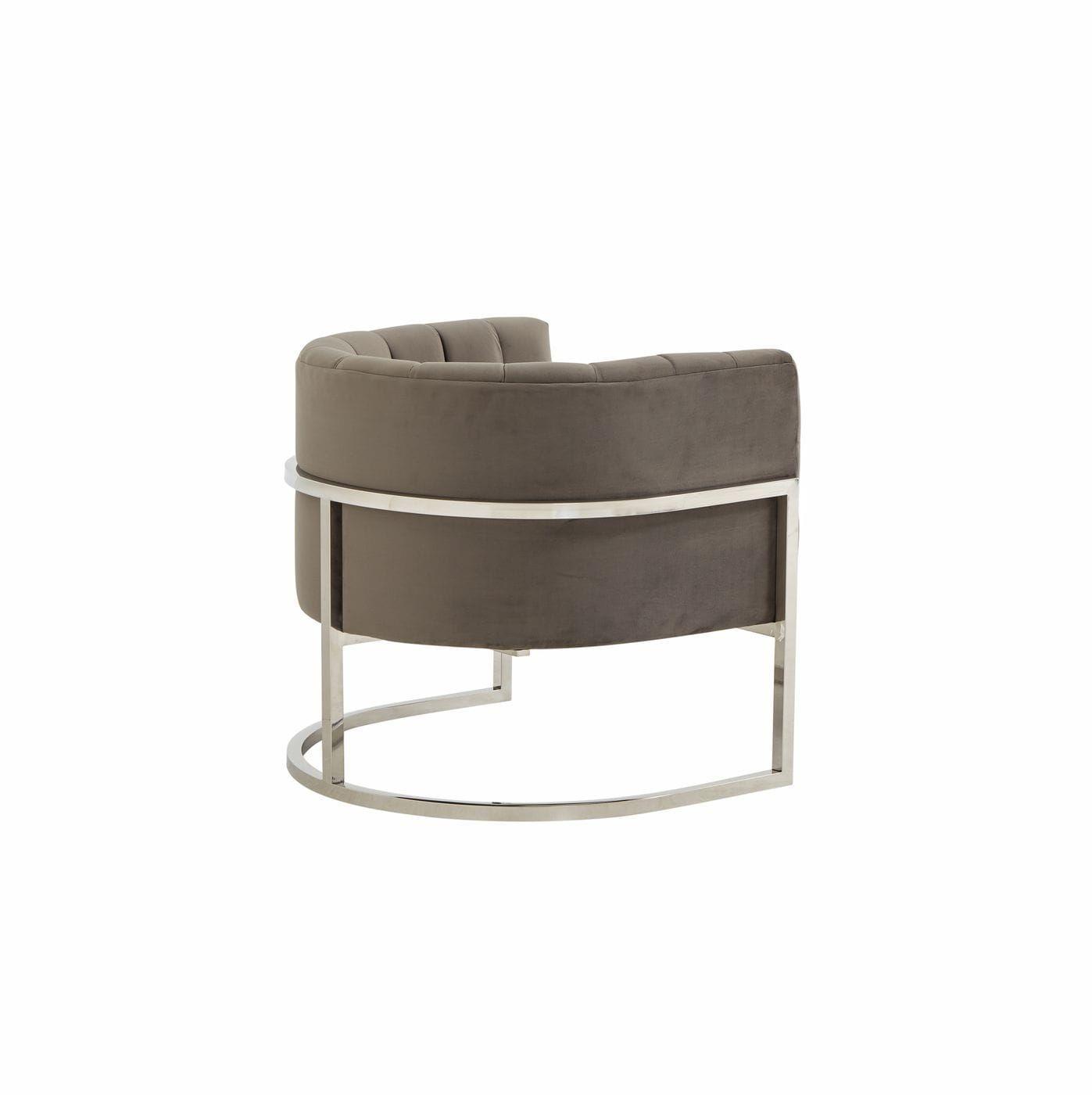 

    
Grey Velvet & Stainless Steel Accent Chair Set 2Pcs Modrest Landau VIG Modern
