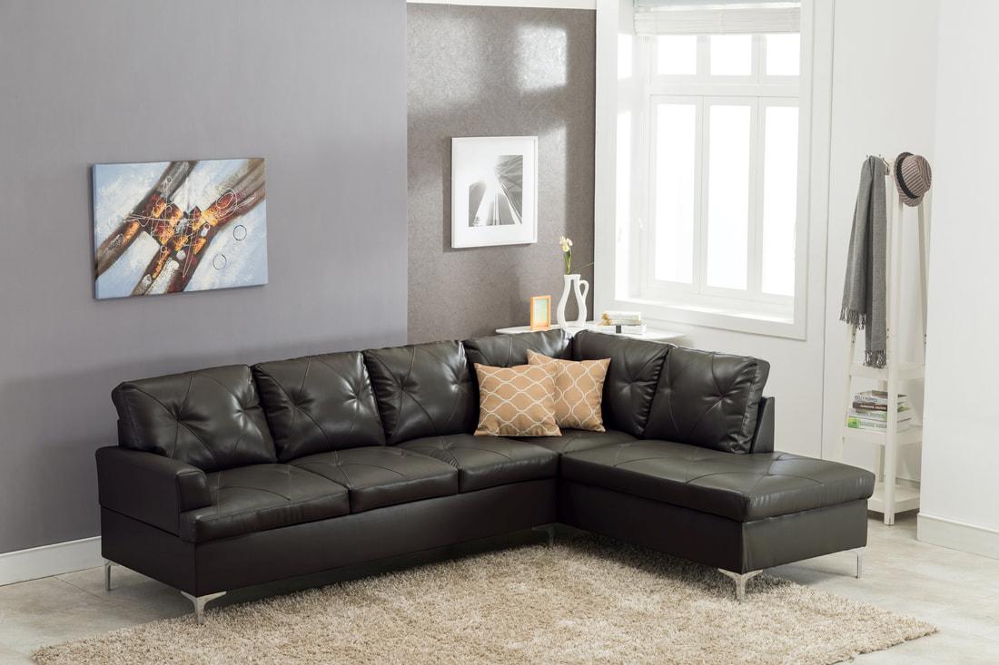 Happy Homes Vintage Sectional Sofa