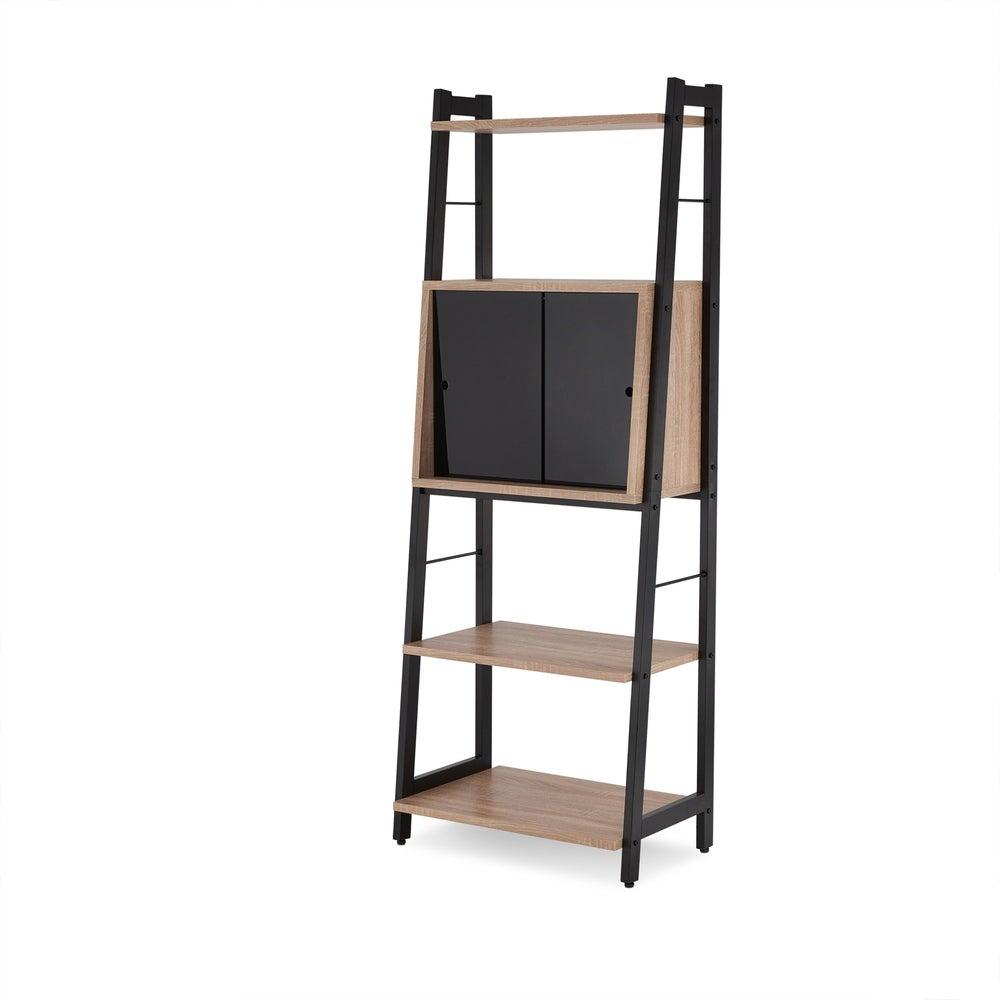 Contemporary, Modern Bookcases Finis Finis 92360 in Oak, Black 