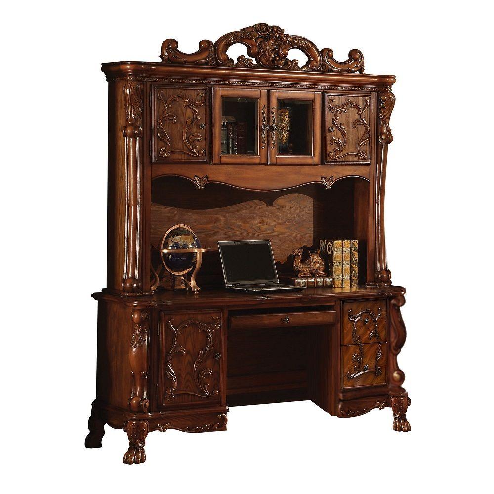 

    
Home Office Desk & Hutch Cherry Oak 12172 Dresden Acme Classic Traditional
