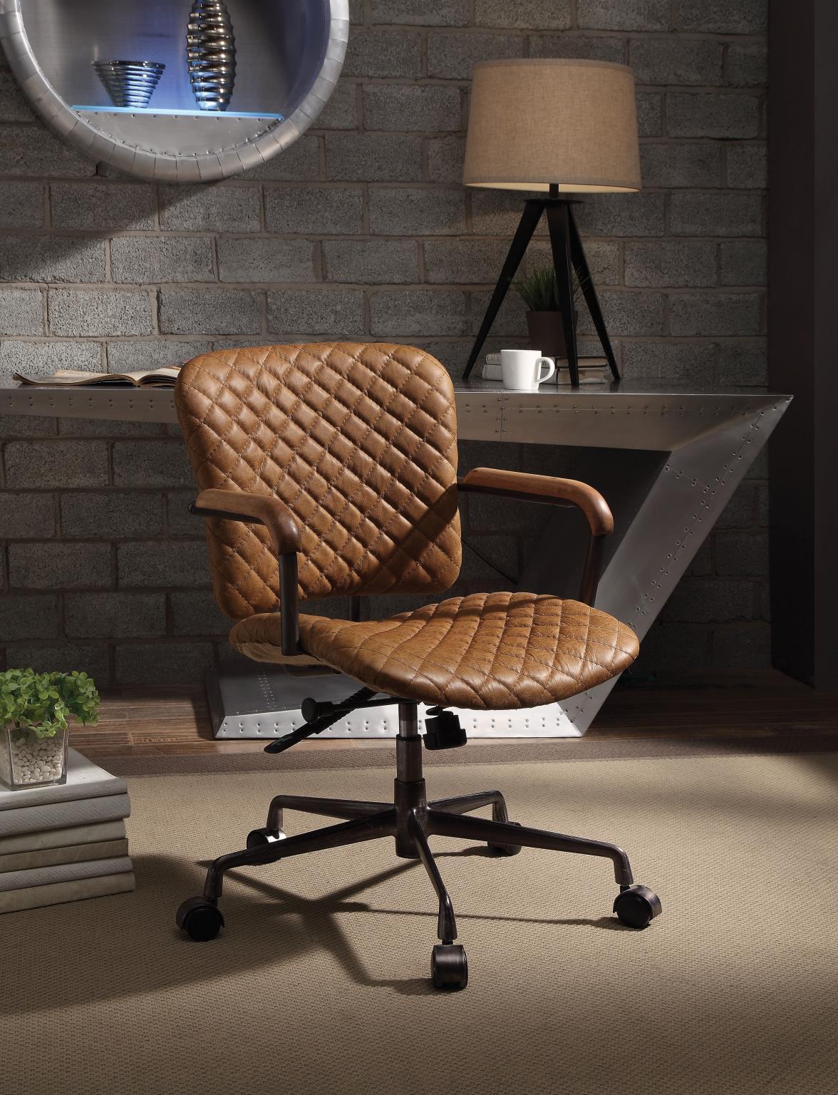 

    
Home Office Executive Chair Coffee Genuine Leather Josi 92029 Acme Industrial
