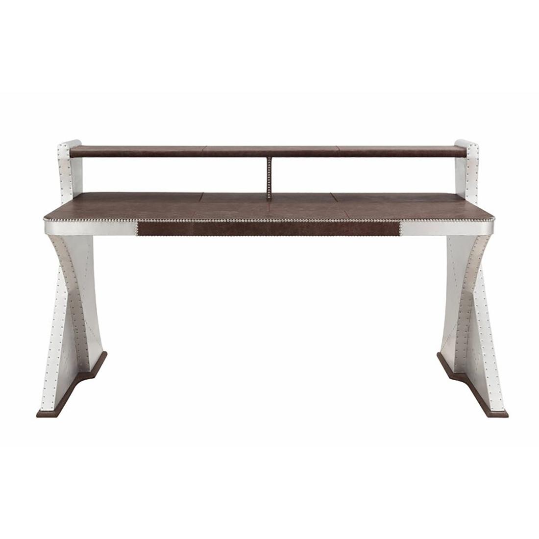 

        
Acme Furniture Brancaster Writing Desk Metal/Gray/Chocolate  00840412226670
