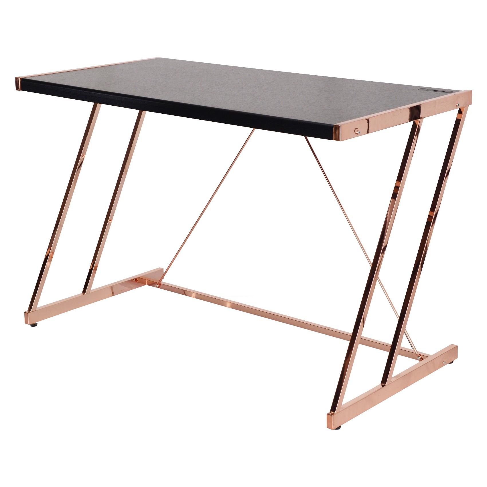 

    
Home Office Writing Desk Black & Rose Gold Finis 92346 Acme Contemporary
