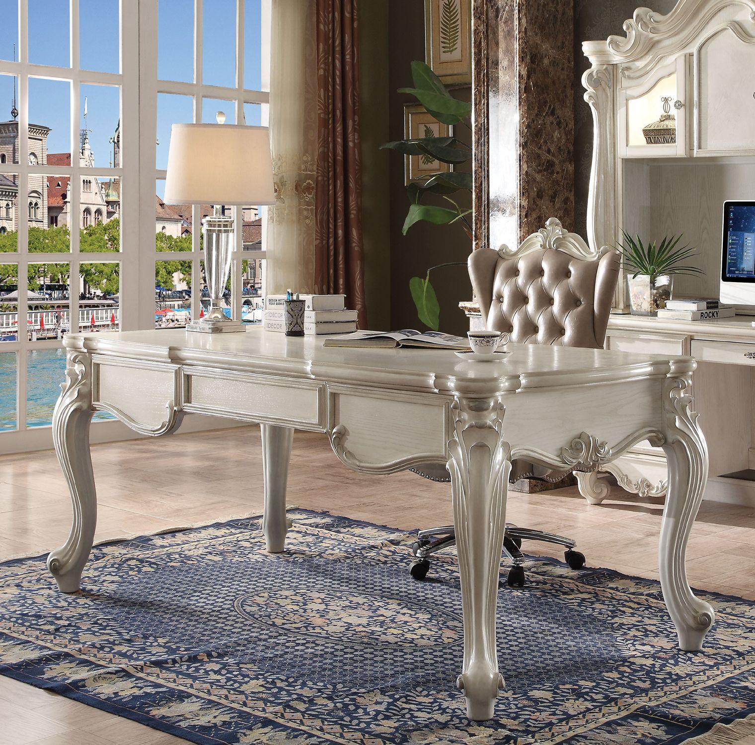 

    
Acme Furniture Versailles Writing Desk Antique White/Bone Versailles 92275
