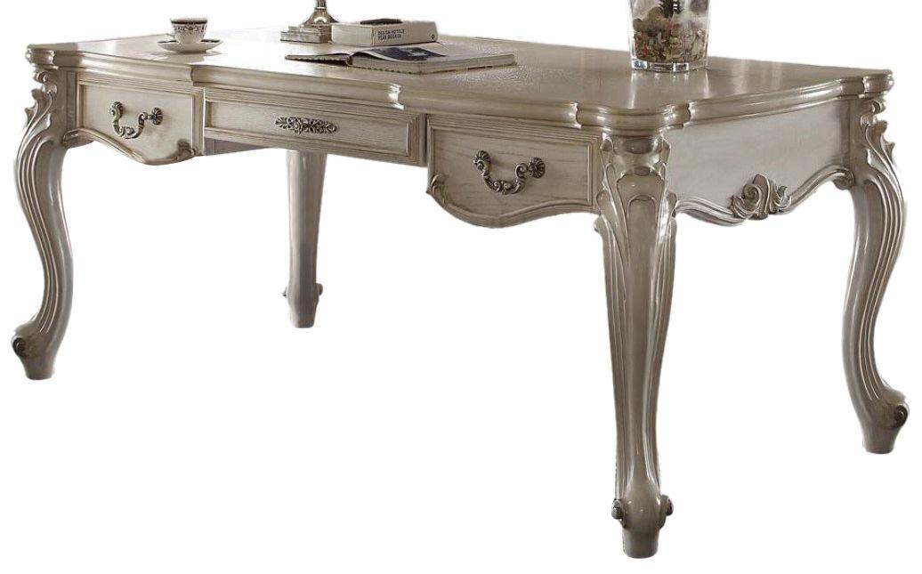 

    
Home Office Writing Desk Bone White 92275 Versailles Acme Traditional Classic
