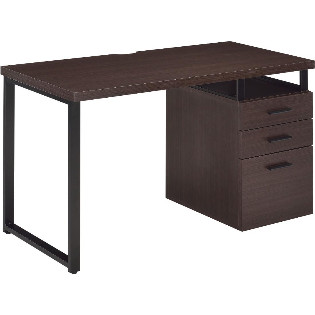 

    
Home Office Writing Desk Dark Oak & Black Coy 92388 Acme Contemporary Modern

