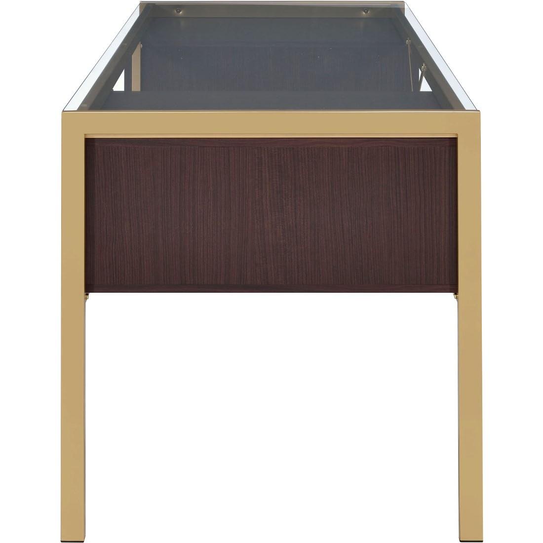 

                    
Acme Furniture Yumia Writing Desk Dark Brown/Gold  Purchase 

