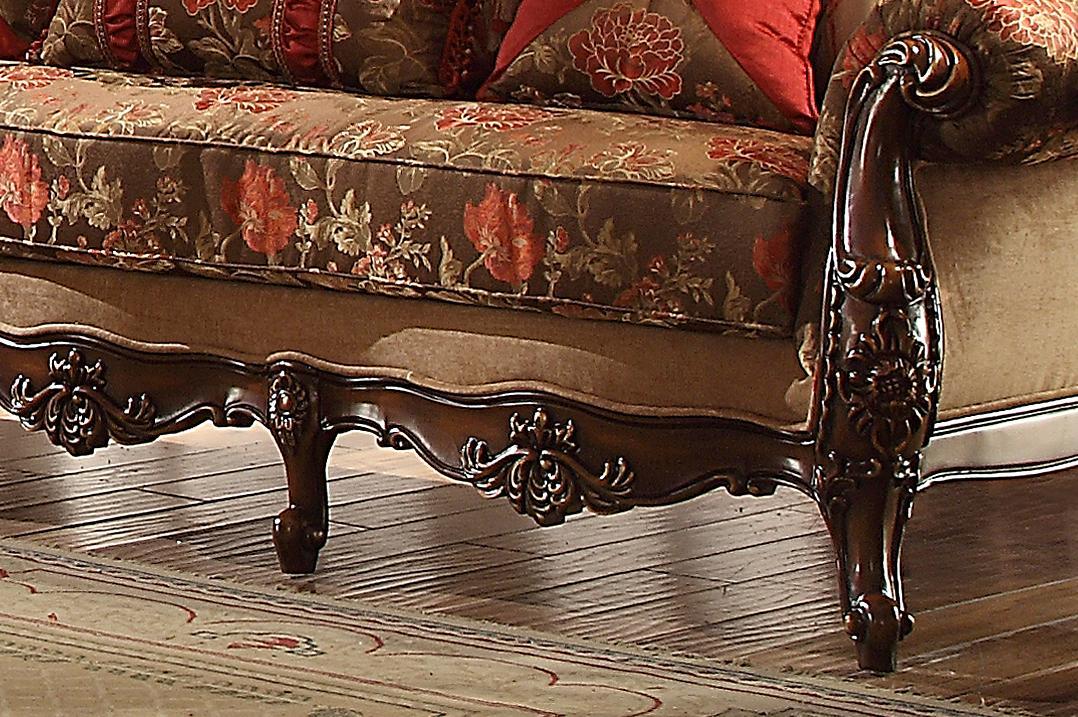 

    
Homey Design Furniture HD-39 – LOVE Loveseat Burgundy/Brown HD-L39
