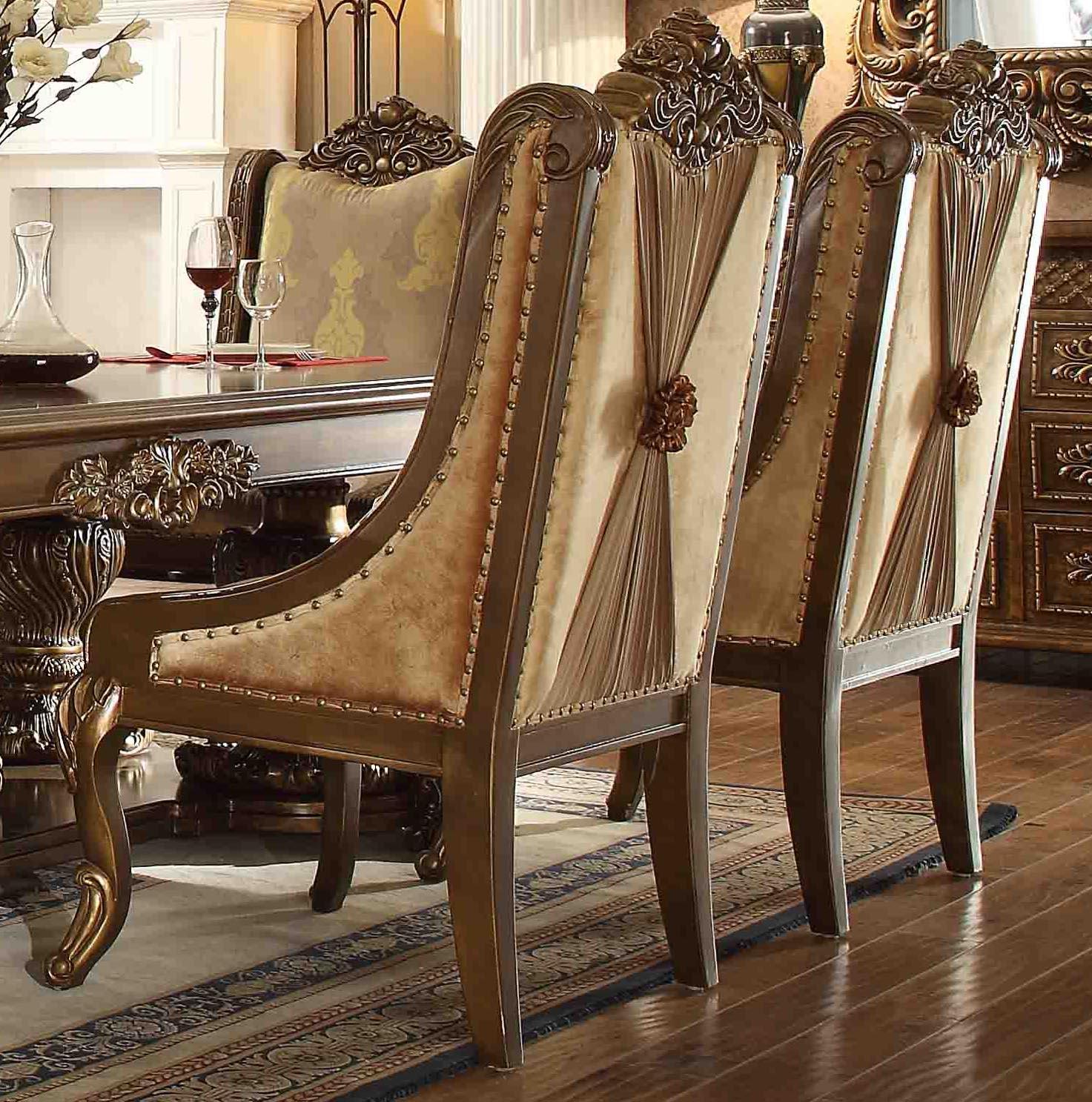 

    
Homey Design Furniture HD-8011 – 7PC DINING TABLE SET Dining Table Set Gold Finish/Cream/Walnut HD-8011-DTSET7
