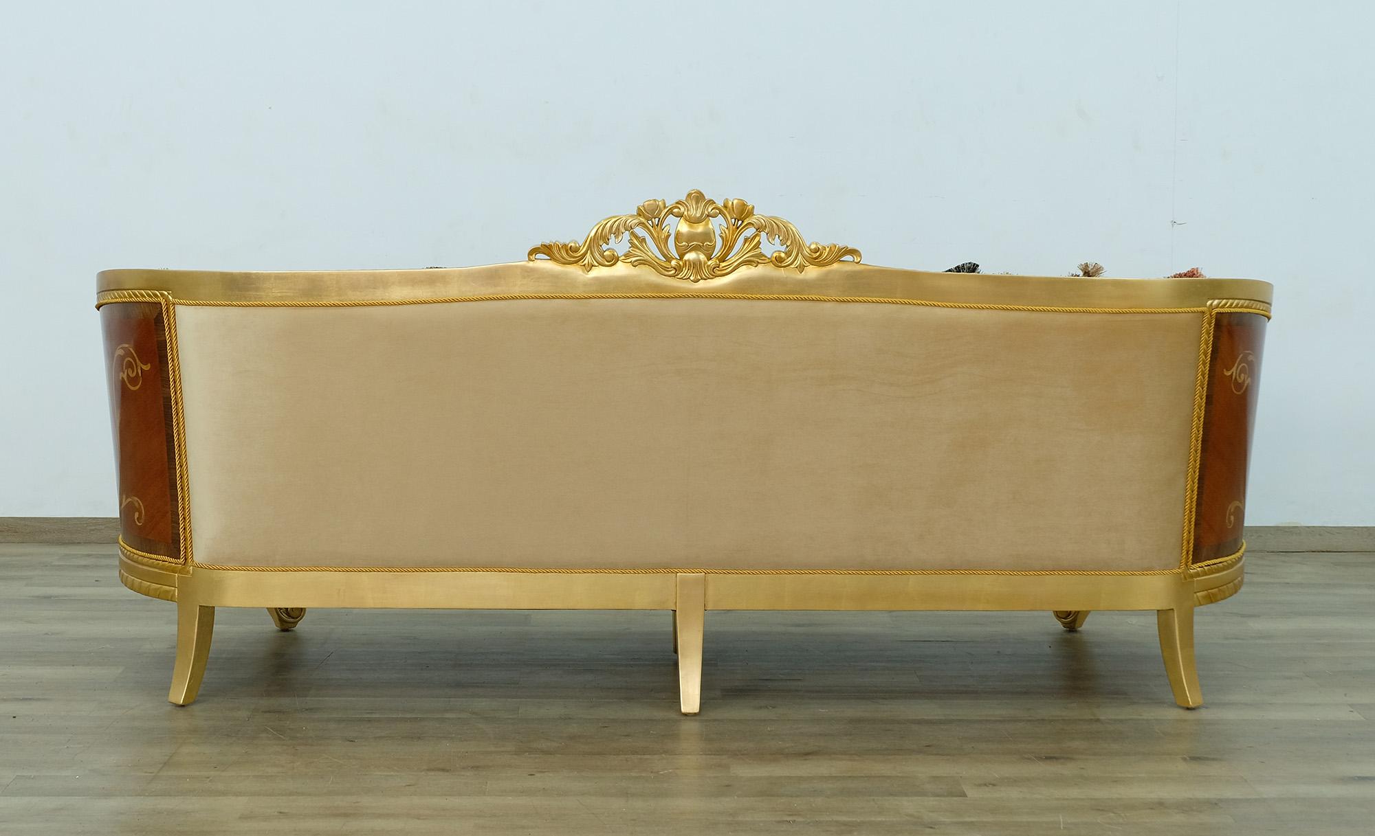 

    
 Shop  Imperial Luxury Black & Gold LUXOR Sofa Set 2Ps EUROPEAN FURNITURE Solid Wood
