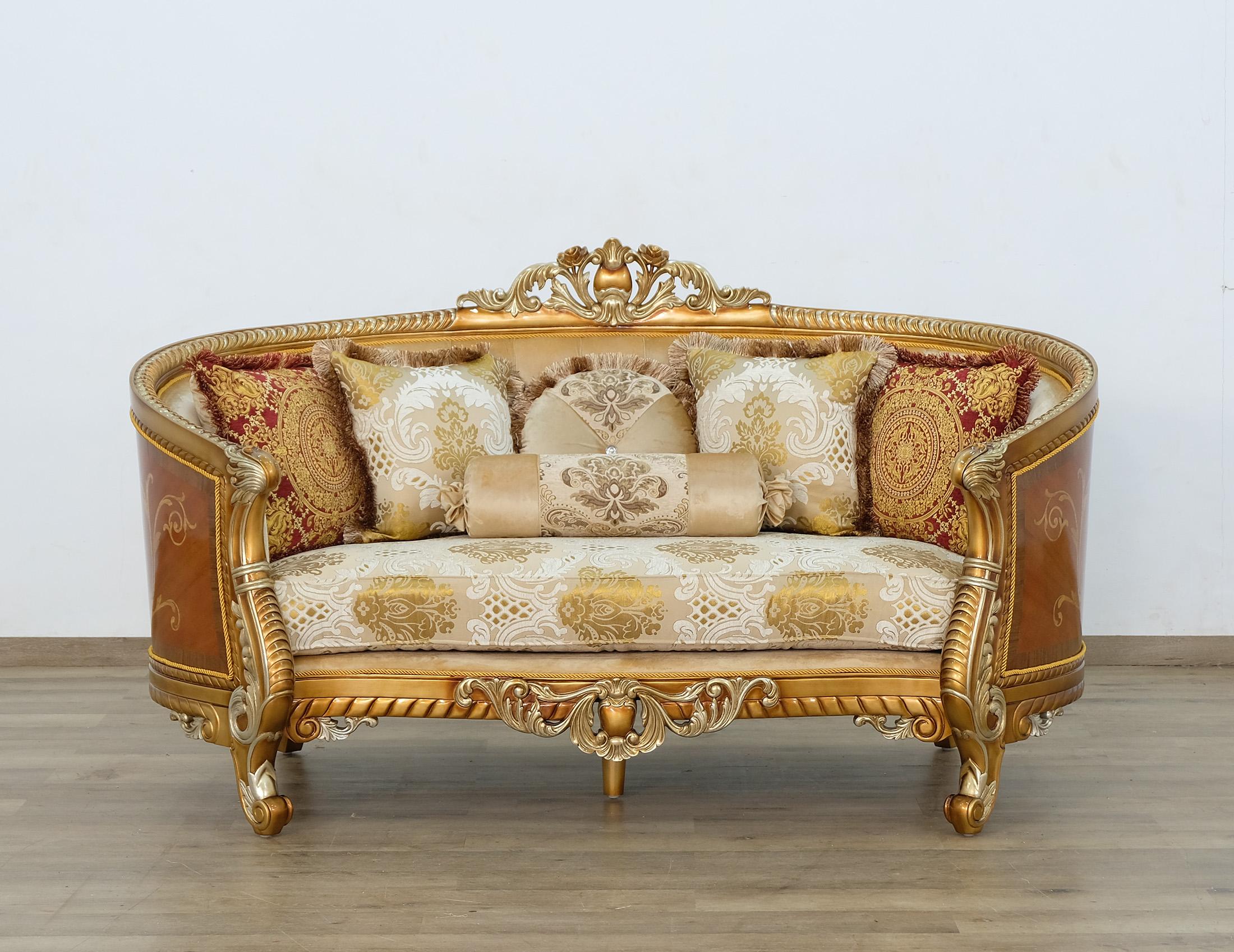 

        
6015416374328Imperial Luxury Brown & Gold LUXOR II Sofa Set 2 Pcs EUROPEAN FURNITURE Solid Wood
