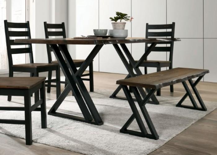 

    
CM3257A-T Furniture of America Dining Table
