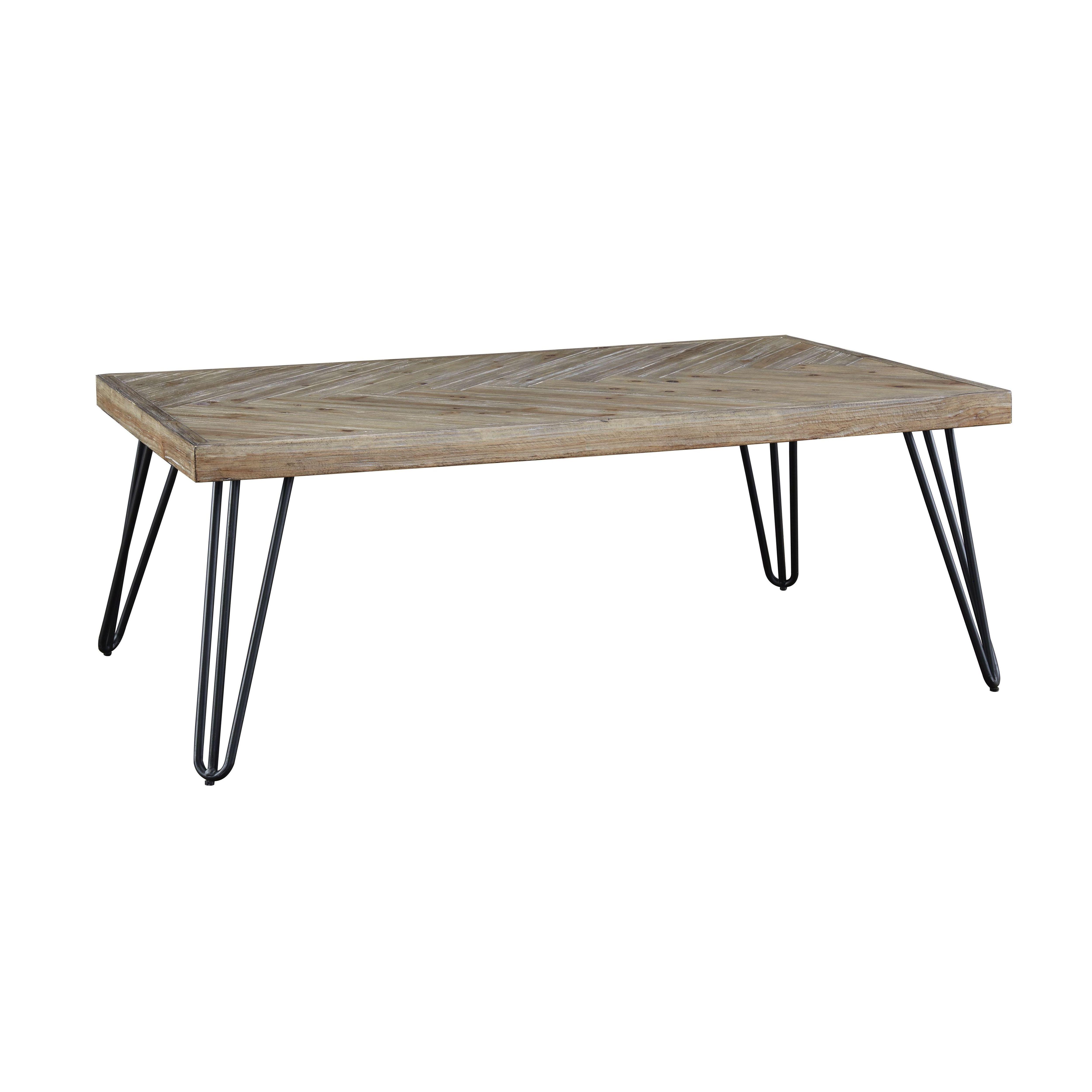 

    
Industrial Coffee Table with Hair Pin Legs Modern EVERSON by Modus Furniture
