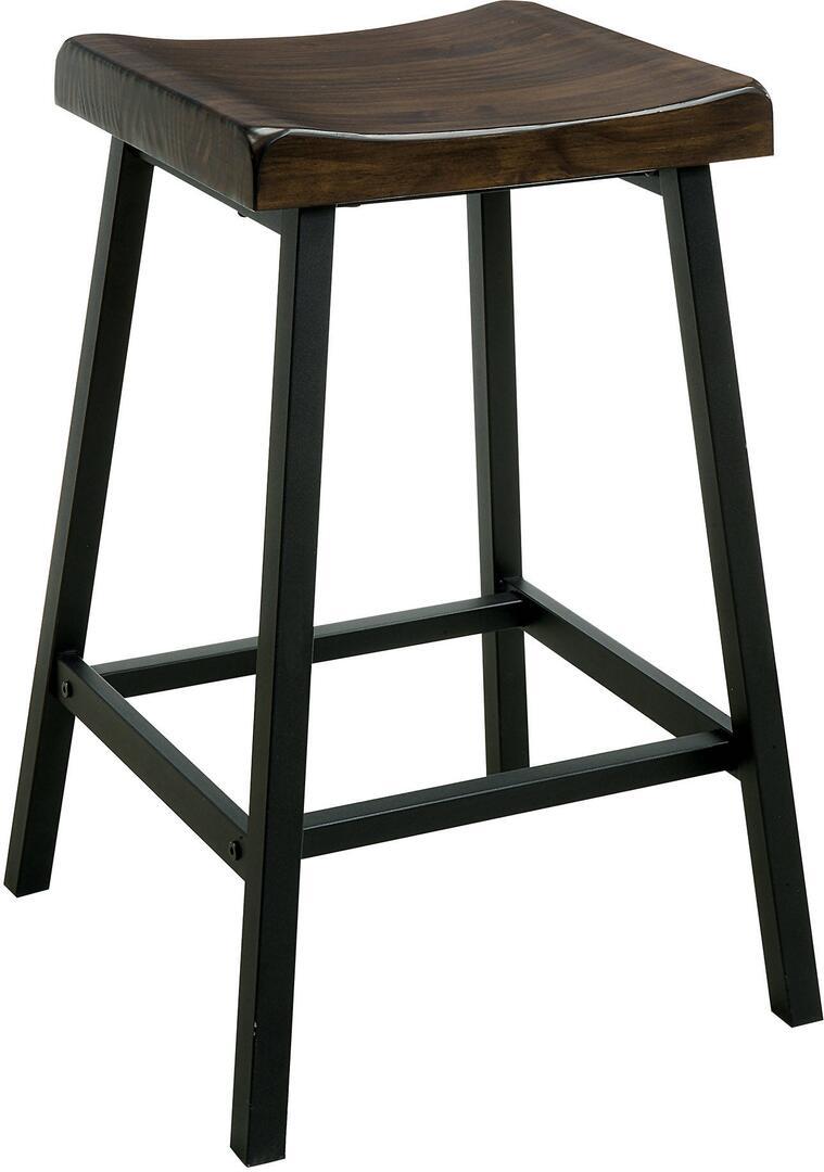

    
Industrial Medium Oak & Black Solid Wood Counter Height Stools Set 2pcs Furniture of America CM3415PC-2PK Lainey
