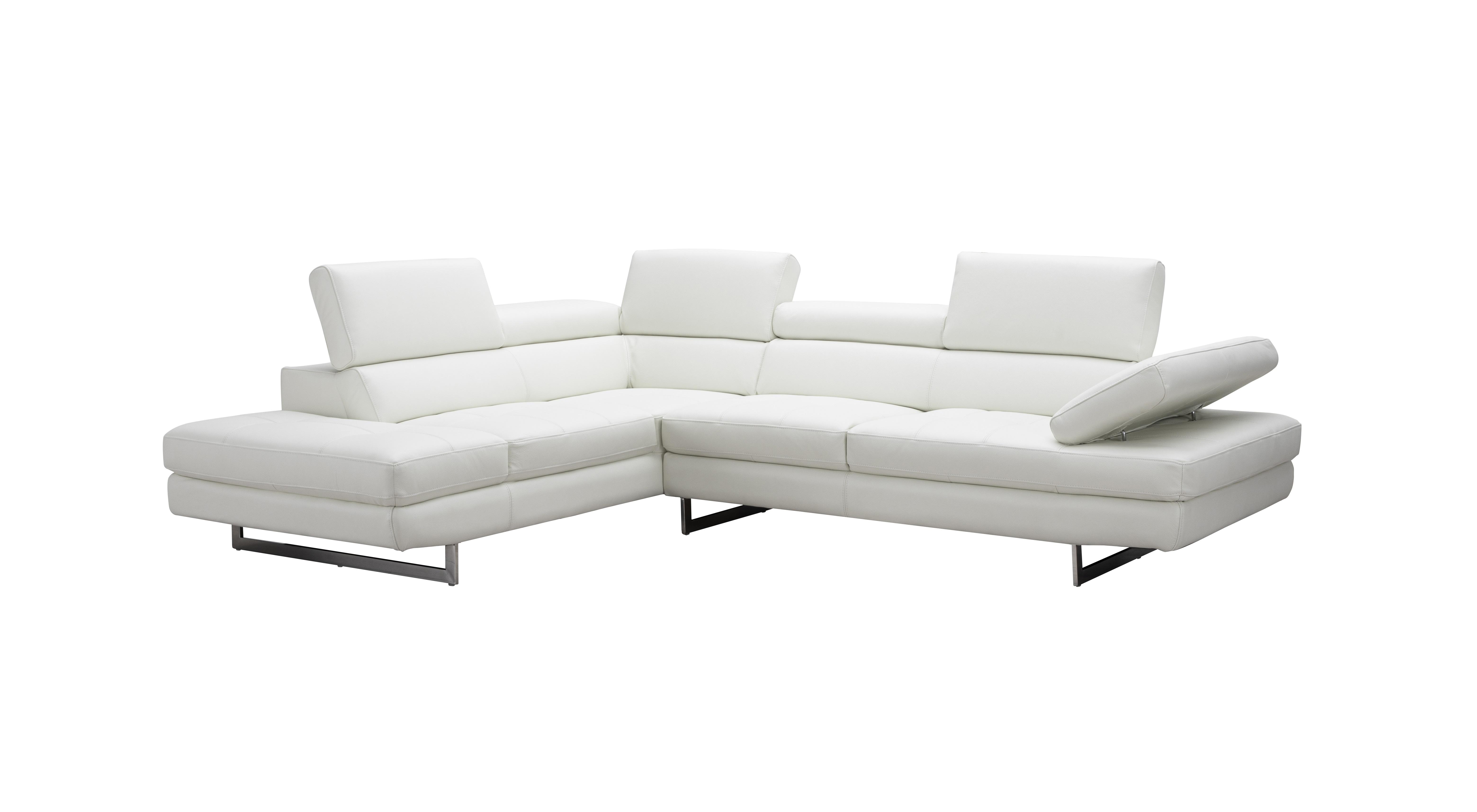 Contemporary Sectional Sofa A761 Off White SKU178551 in Off-White Leather