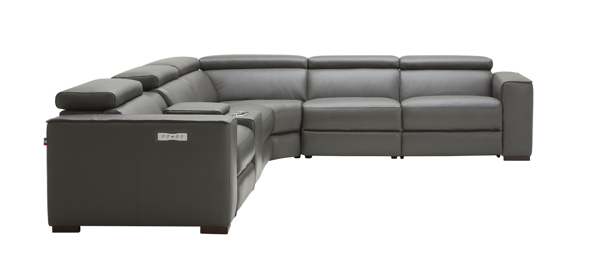 

                    
J&M Furniture Picasso Reclining Sectional Dark Gray Top grain leather Purchase 
