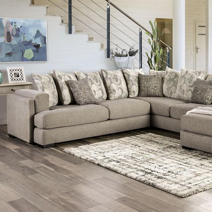 

    
Light Gray Chenille Sectional Contemporary Furniture of America Angelia
