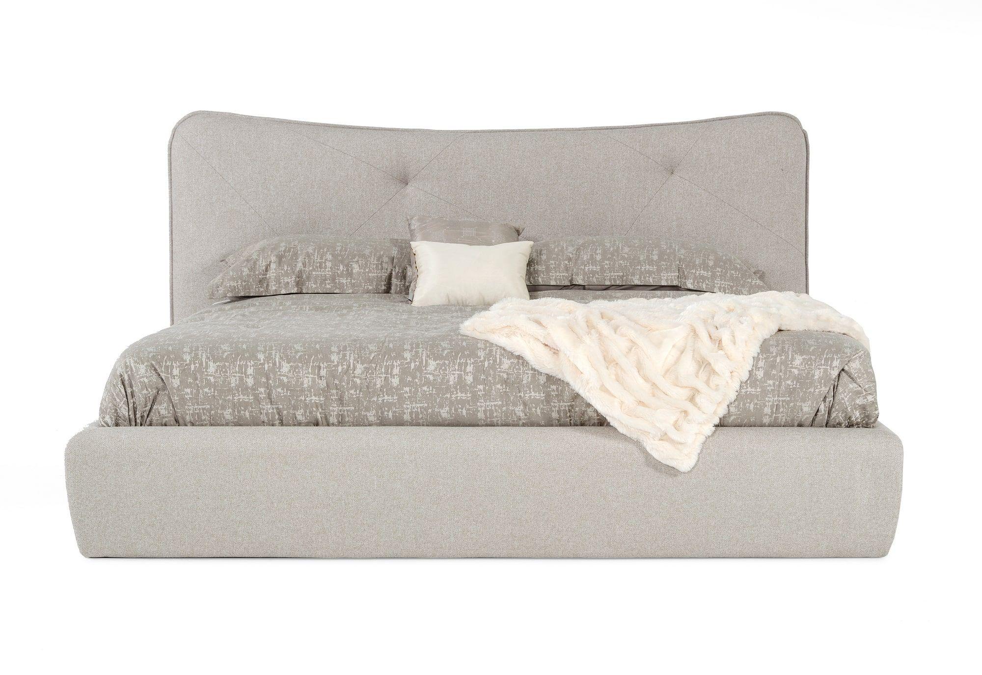 

    
Light Grey Upholstered King Bed Modrest Alessia VIG Modern MADE IN ITALY
