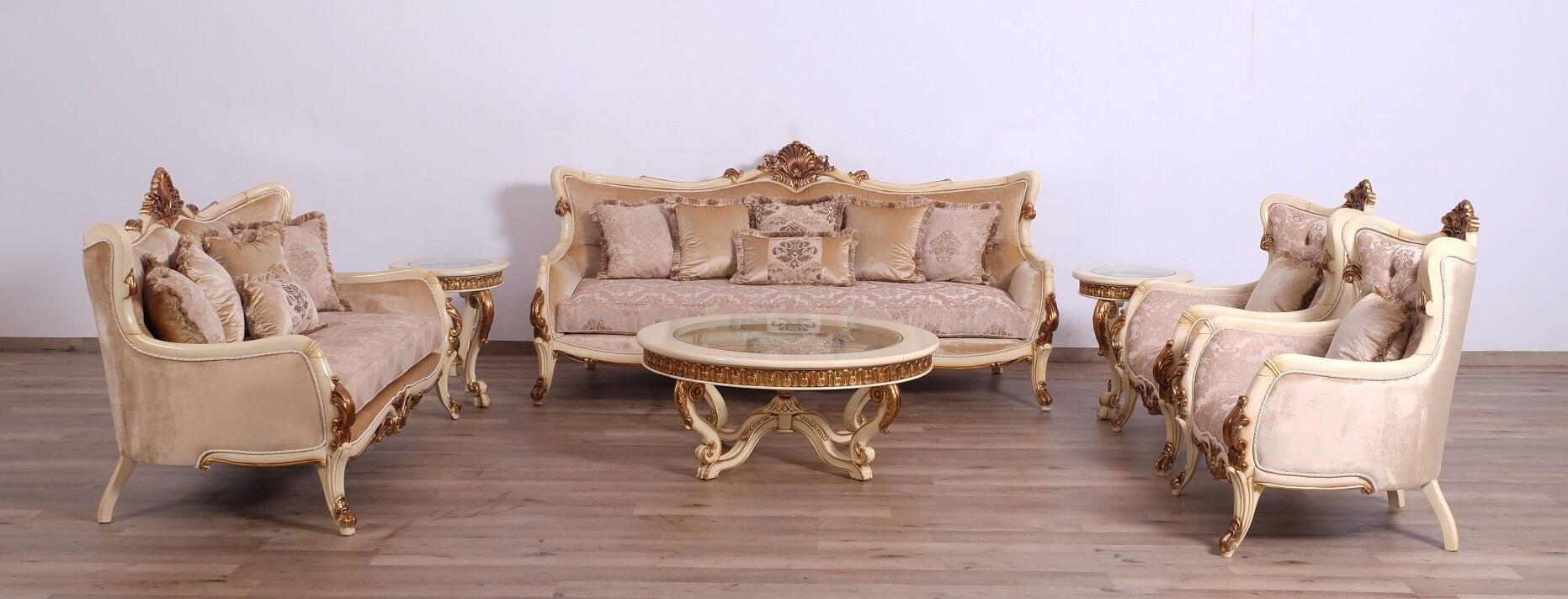 

    
 Order  Luxury Antique Gold & Beige ANGELICA Coffee Table Set 2 Pcs EUROPEAN FURNITURE
