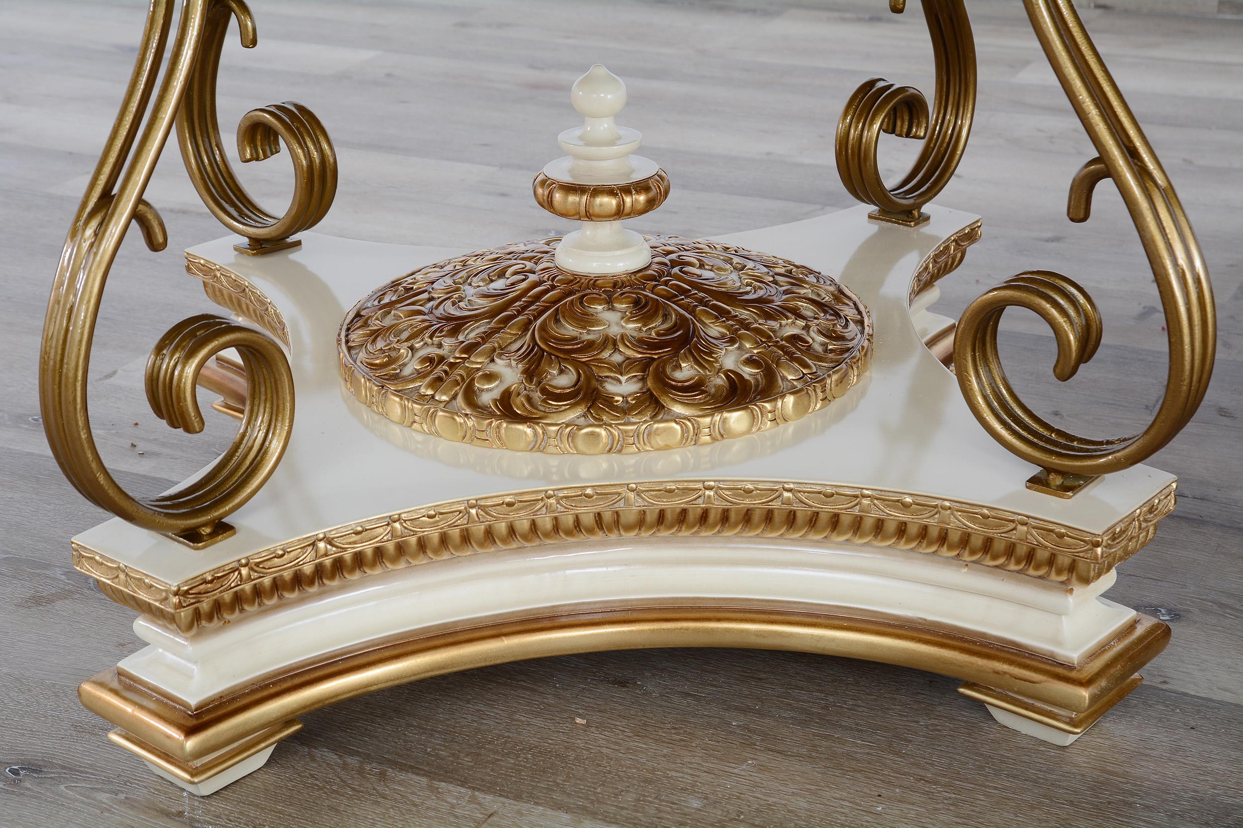 

                    
Buy Valentina Beige Oval Dining Set 9Pcs w/ Beige Gold Chairs EUROPEAN FURNITURE
