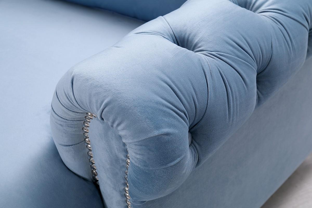 

                    
Buy Modern Blue Velvet Circular Sectional Sofa VIG Divani Casa Darla
