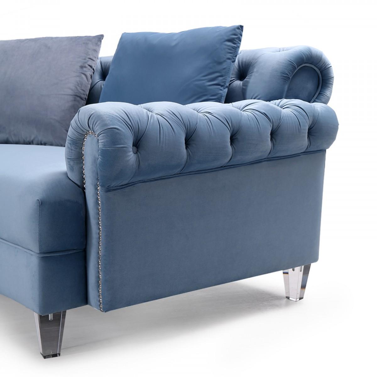 

    
VG2T1124-5P-BLU VIG Furniture Sectional Sofa
