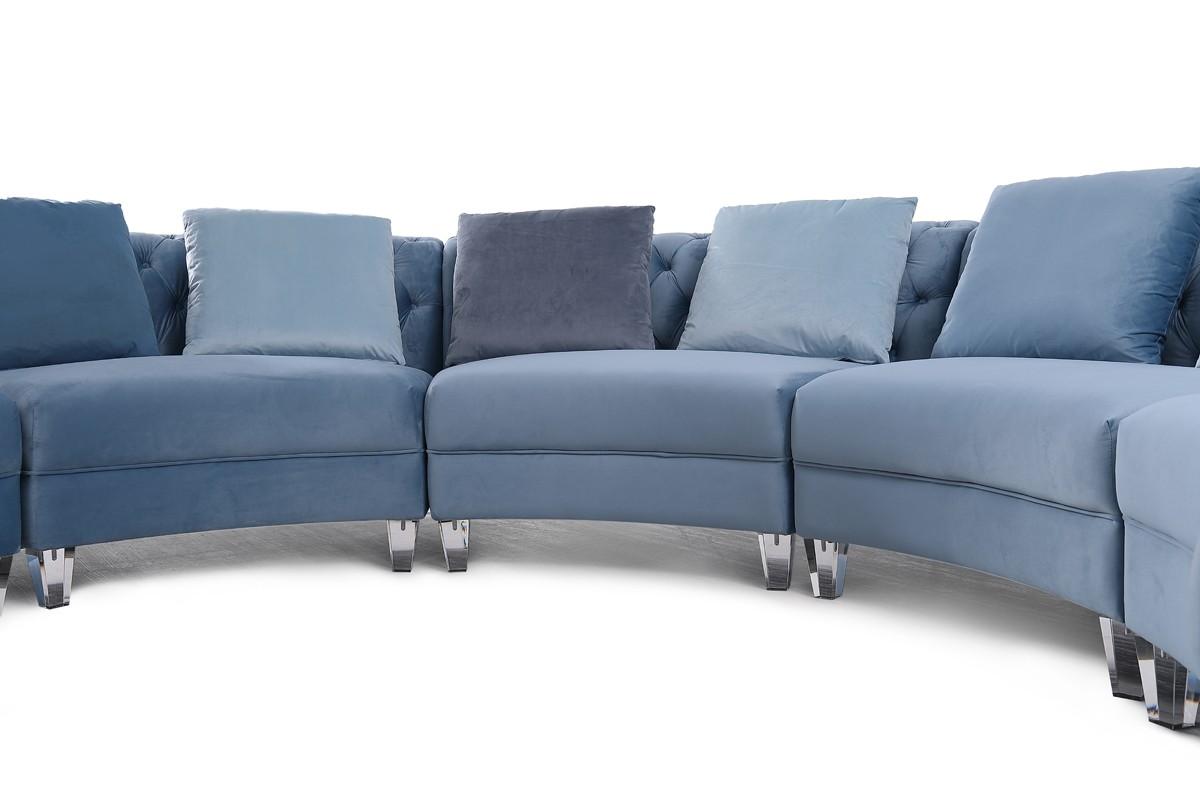 

                    
VIG Furniture Darla Sectional Sofa Blue Fabric Purchase 
