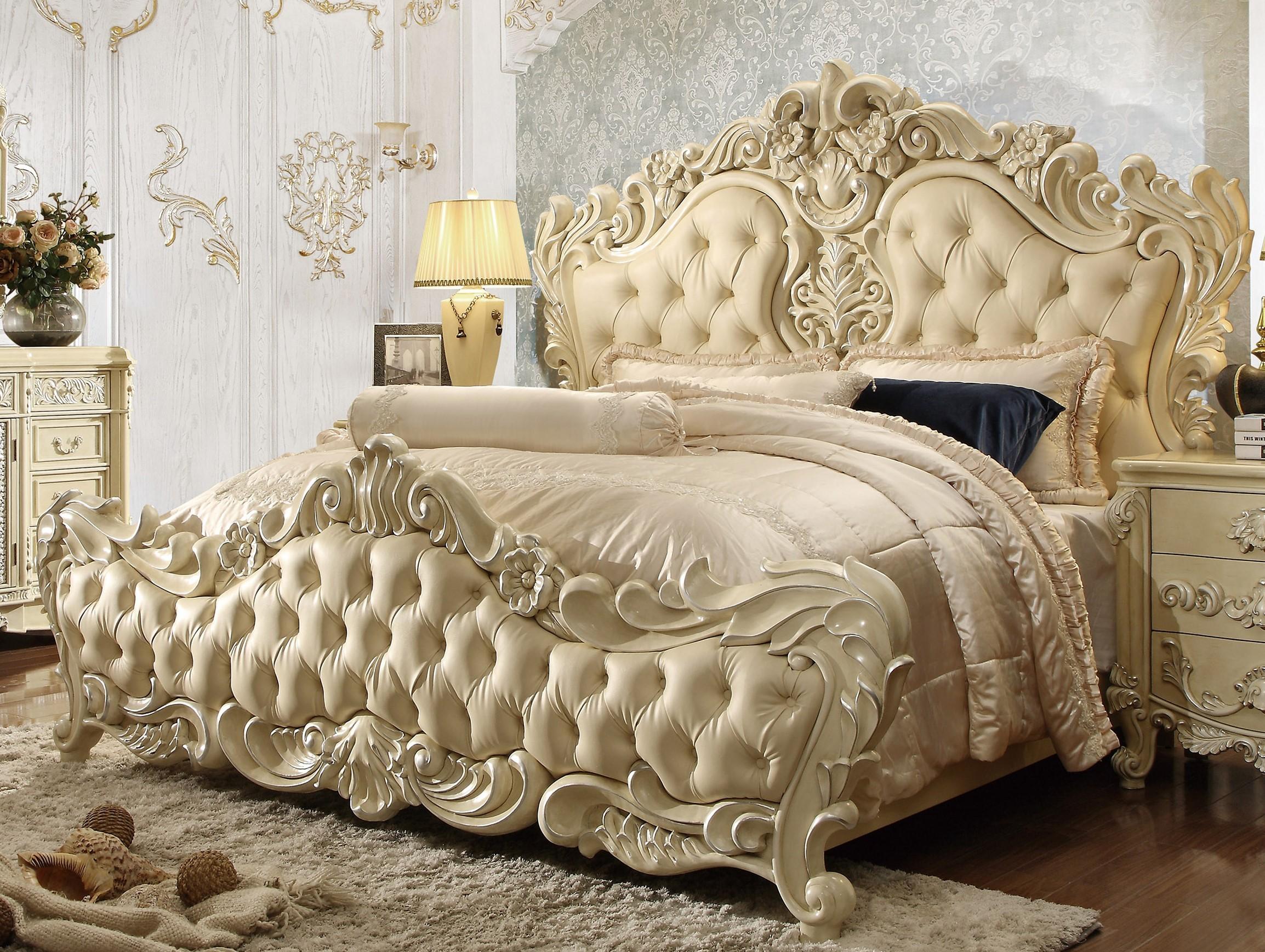 

    
Luxury Cream King Bedroom 5Pcs Carved Wood Traditional Homey Design HD-5800
