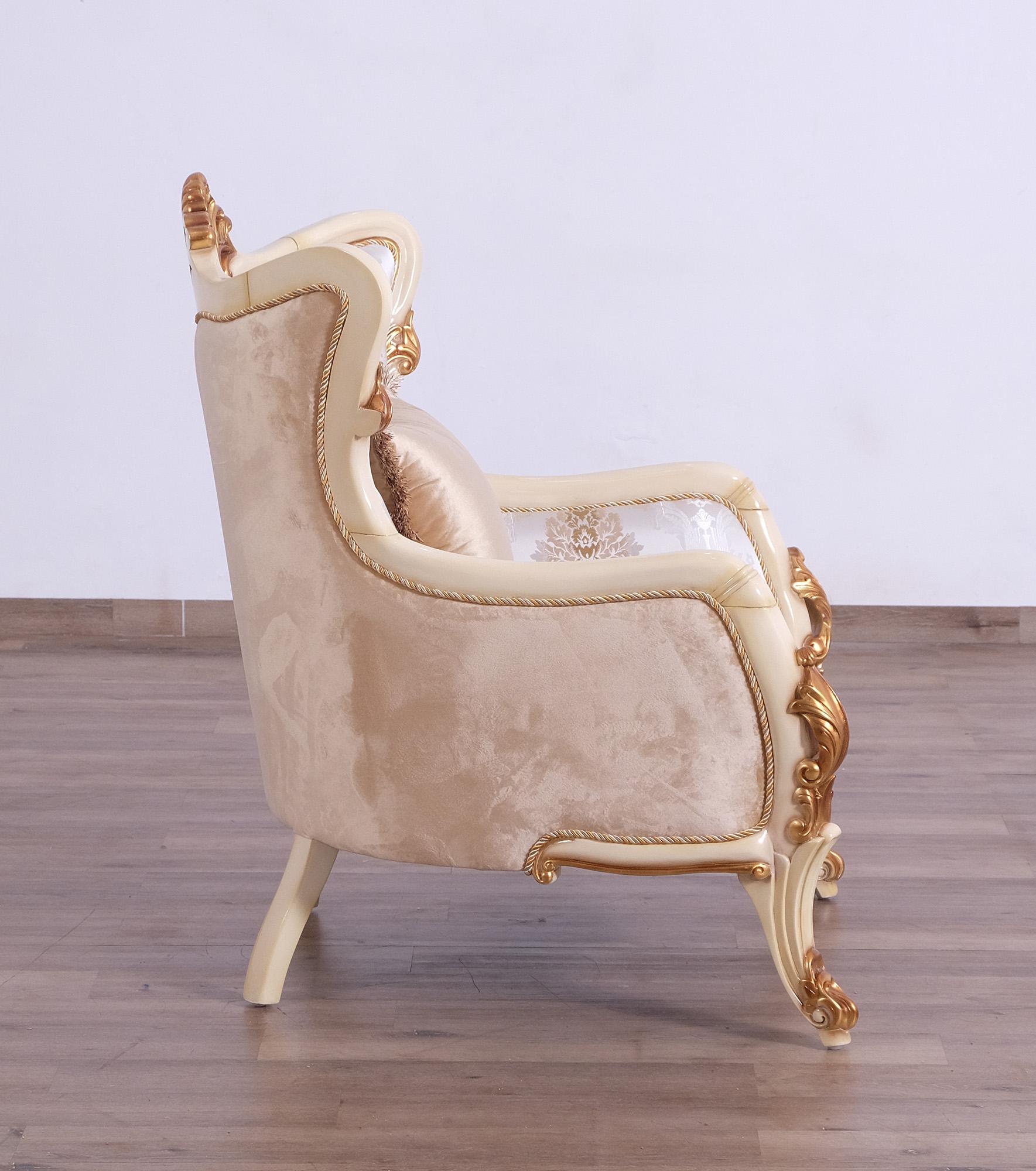

    
47072-C-Set-2 Luxury Pearl Beige & Gold VERONICA III Chair Set 2 EUROPEAN FURNITURE Classic
