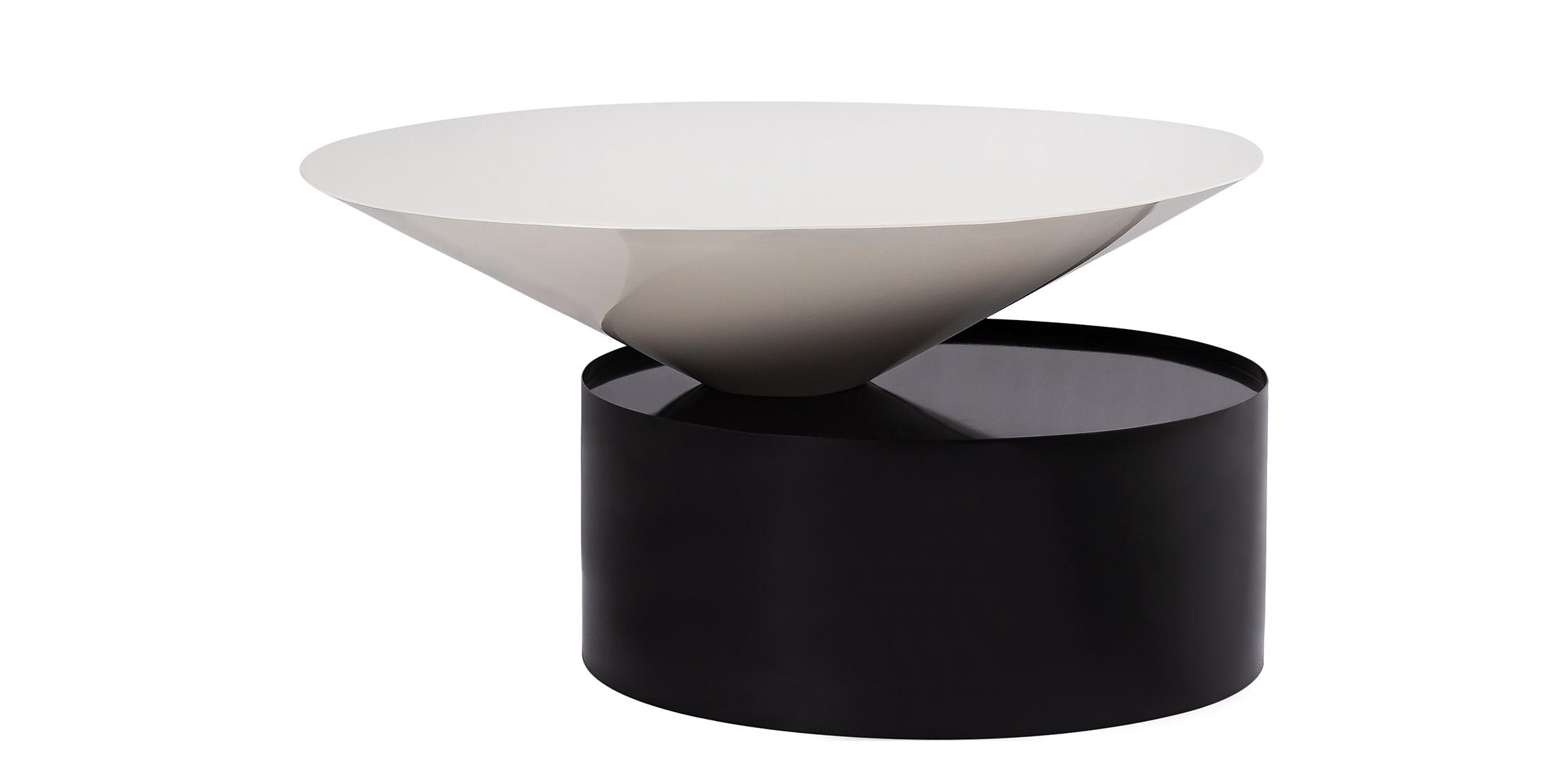Contemporary, Modern Coffe Table DAMON 266-C 266-C in White, Black 