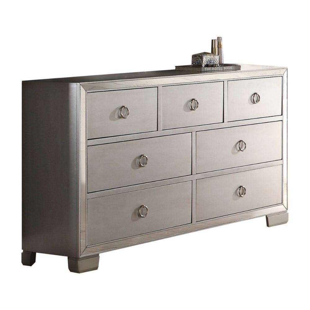 Transitional Dresser Voeville II 24845 in Platinum 