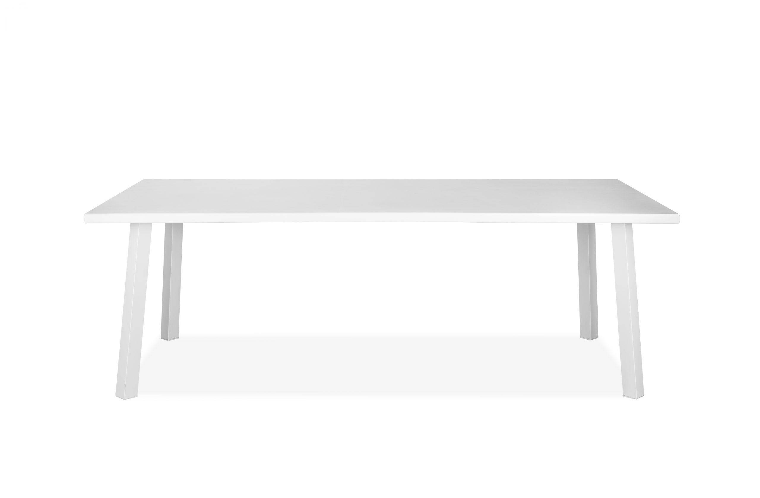 Contemporary Outdoor Dining Table DT1593-WHT Rio DT1593-WHT in White 