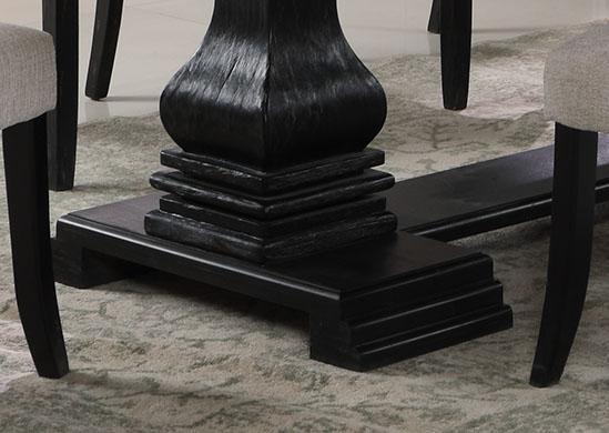 

                    
McFerran Furniture D7700 Dining Room Set Linen/Black Fabric Purchase 
