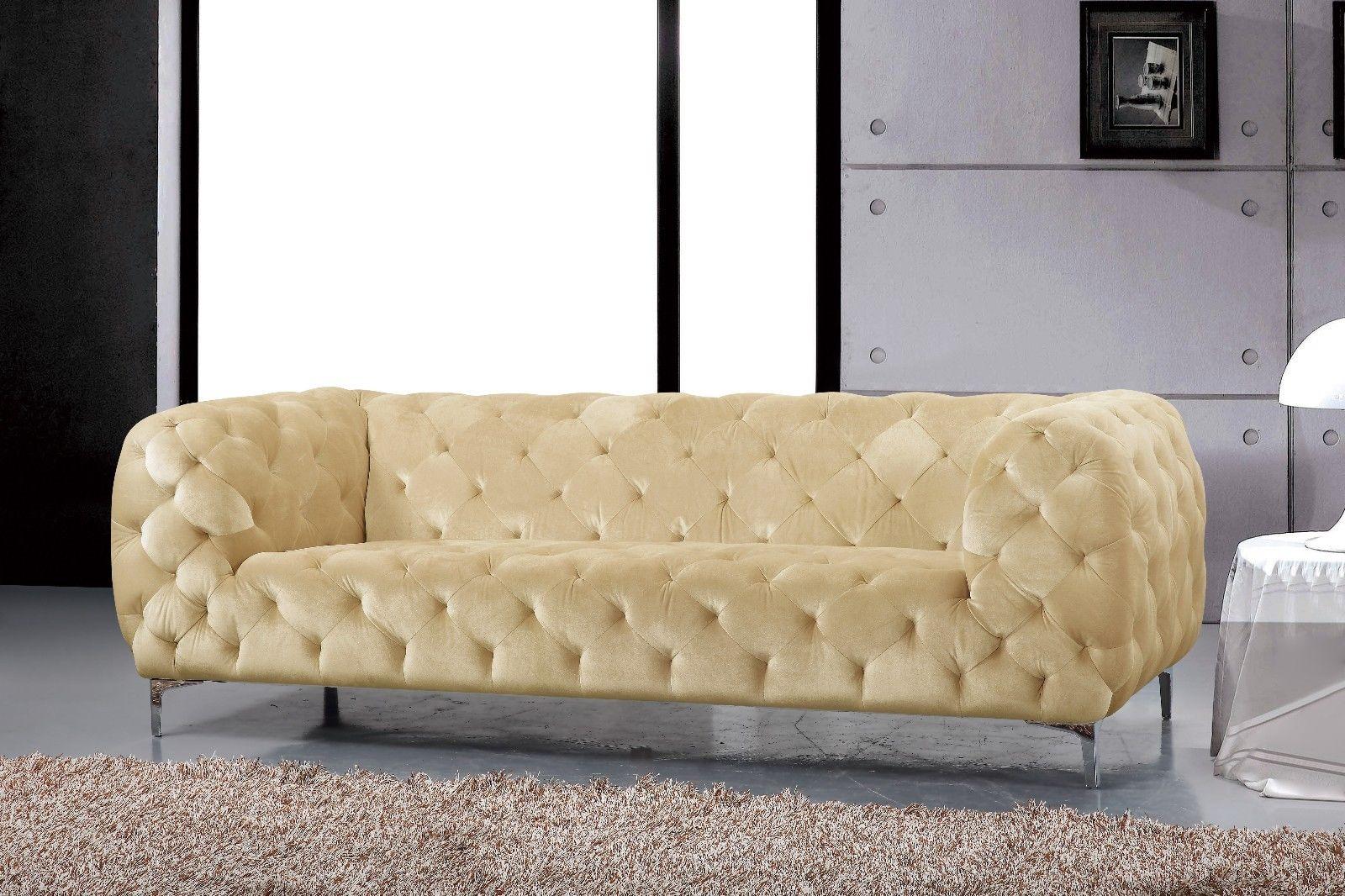 

        
Meridian Furniture Mercer 646BE-S-Set-3 Sofa Set Beige Velvet 00656237683990
