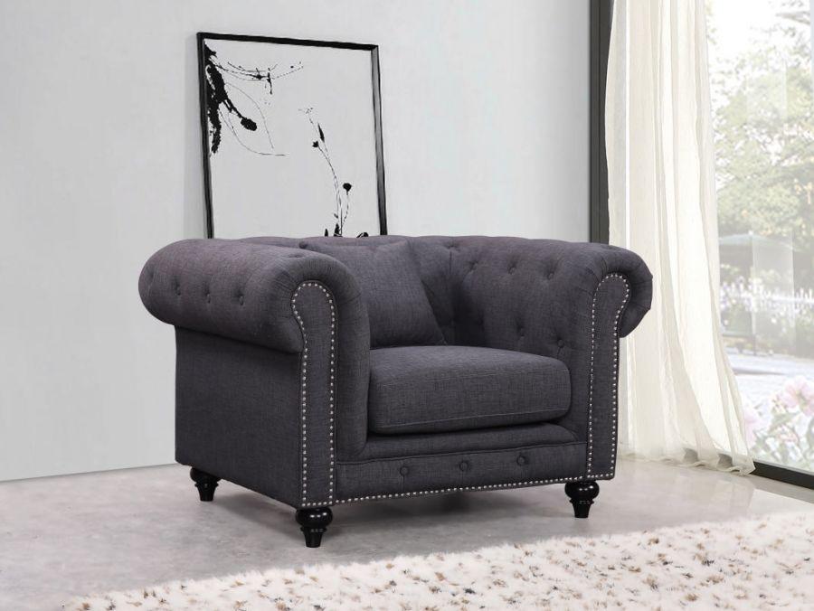

    
Chesterfield 662GRY-S-Set-3 Sofa Set
