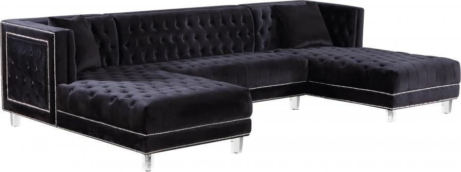 

    
Meridian Furniture Moda 631Black Sectional Sofa Black 631Black-Sectional
