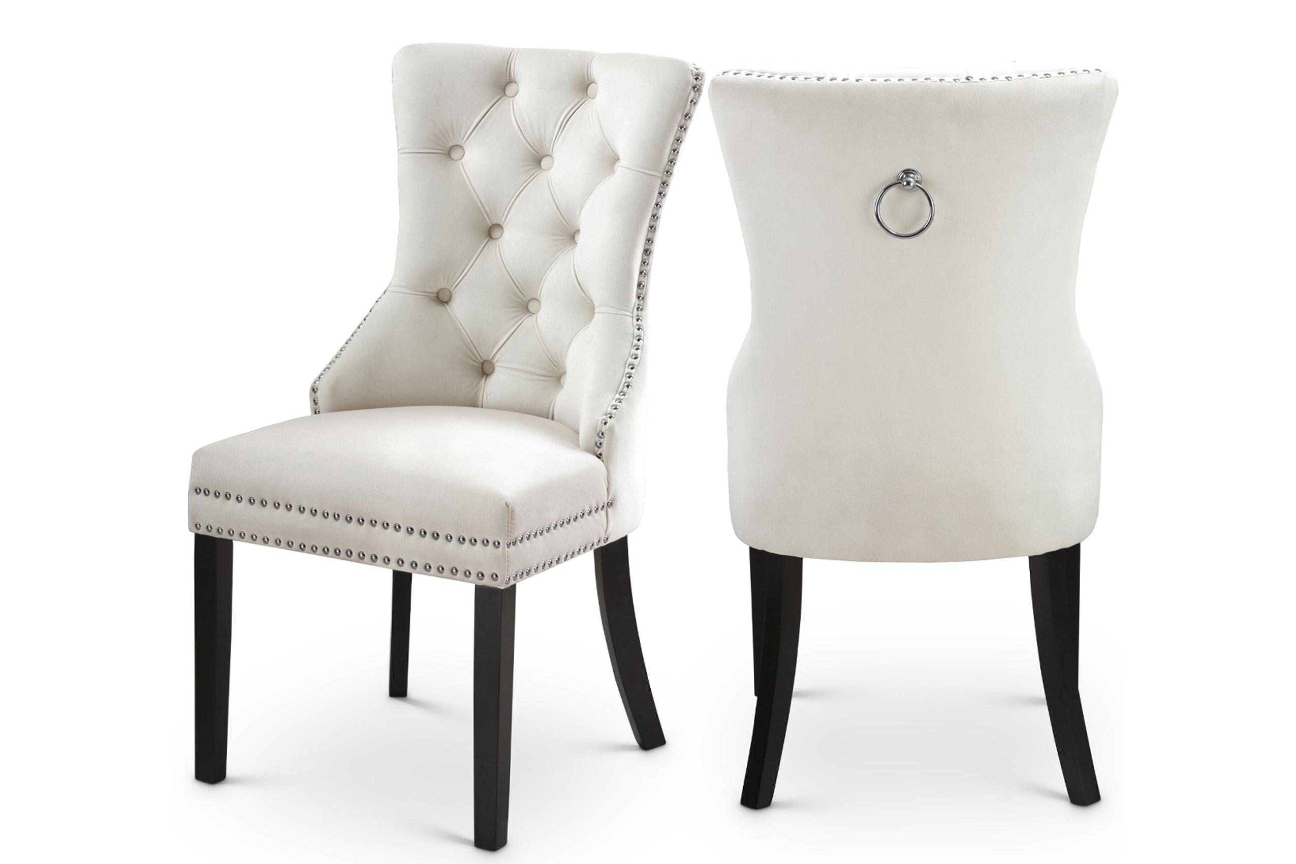 

        
Meridian Furniture Nikki 740Cream-C Dining Chair Set Cream Velvet 00647899948138
