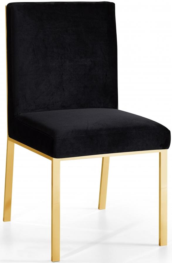 

        
Meridian Furniture Opal 737Black-C Dining Chair Set Black Velvet 0647899948640
