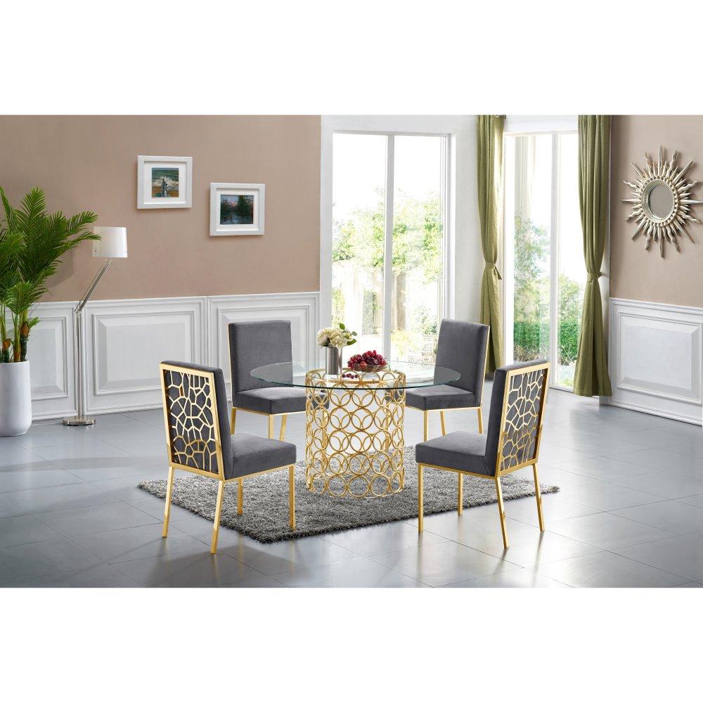 

    
Meridian Furniture Opal 737-T Dining Table Gold 737-T
