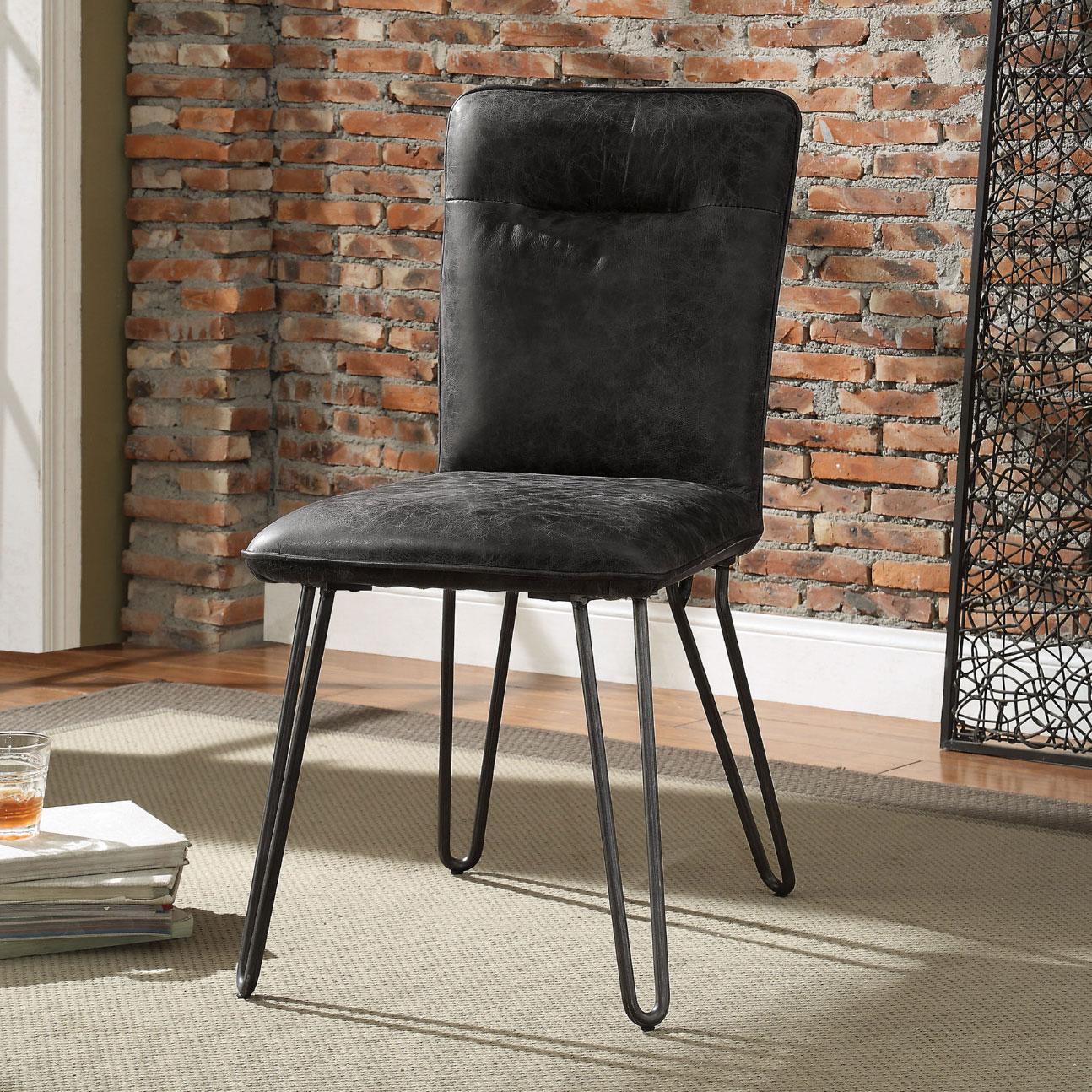 

    
Modern Antique Black 2 Dining Chairs by Acme Orchards 70424-2pcs

