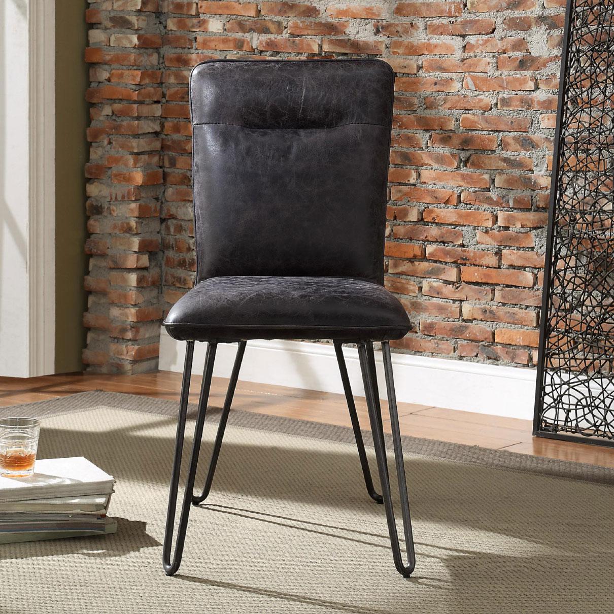 

    
Acme Furniture Orchards Side Chair Set Black 70424-2pcs
