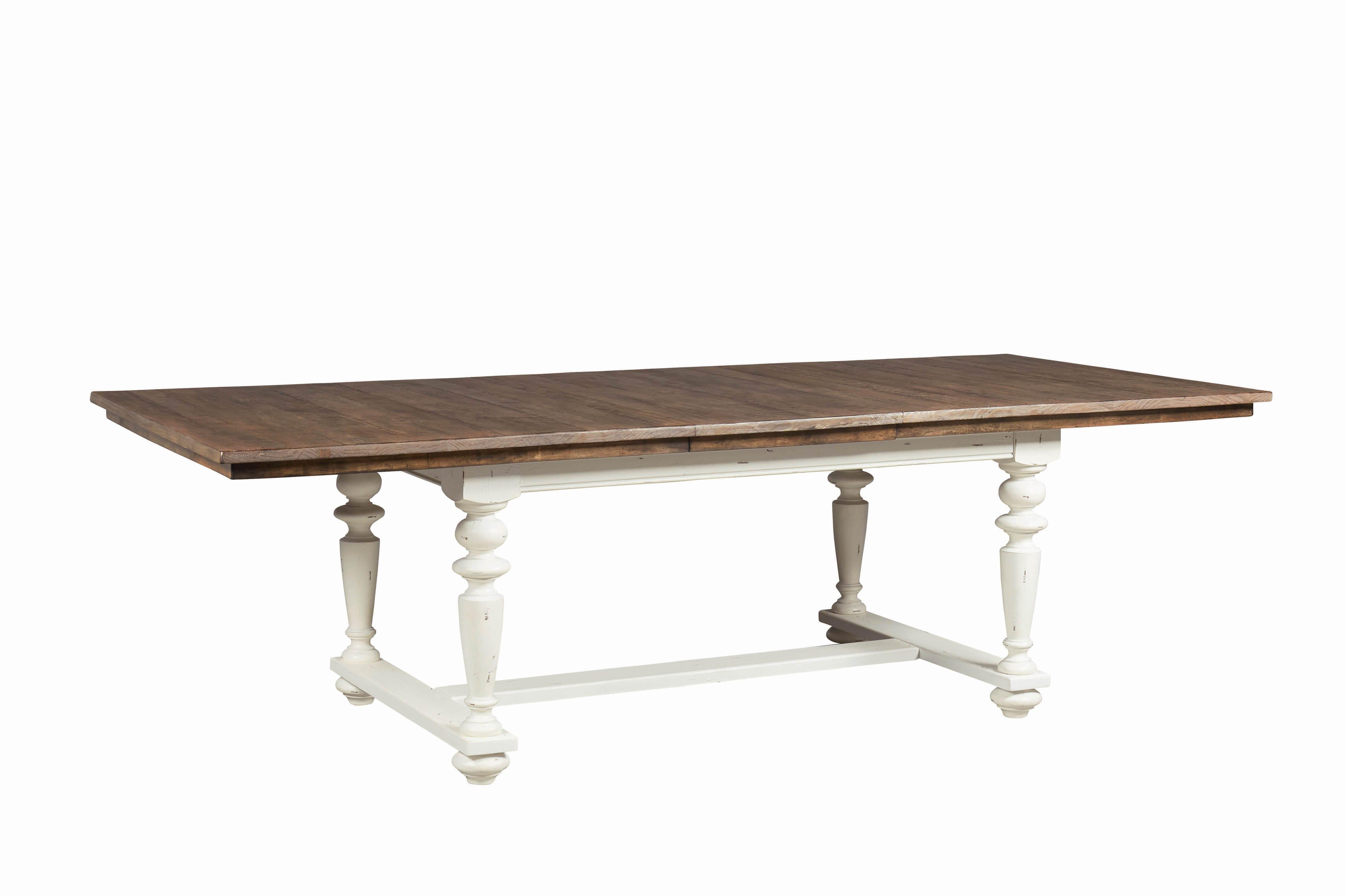 Modern Dining Table Simpson 105181 in Beige, White 